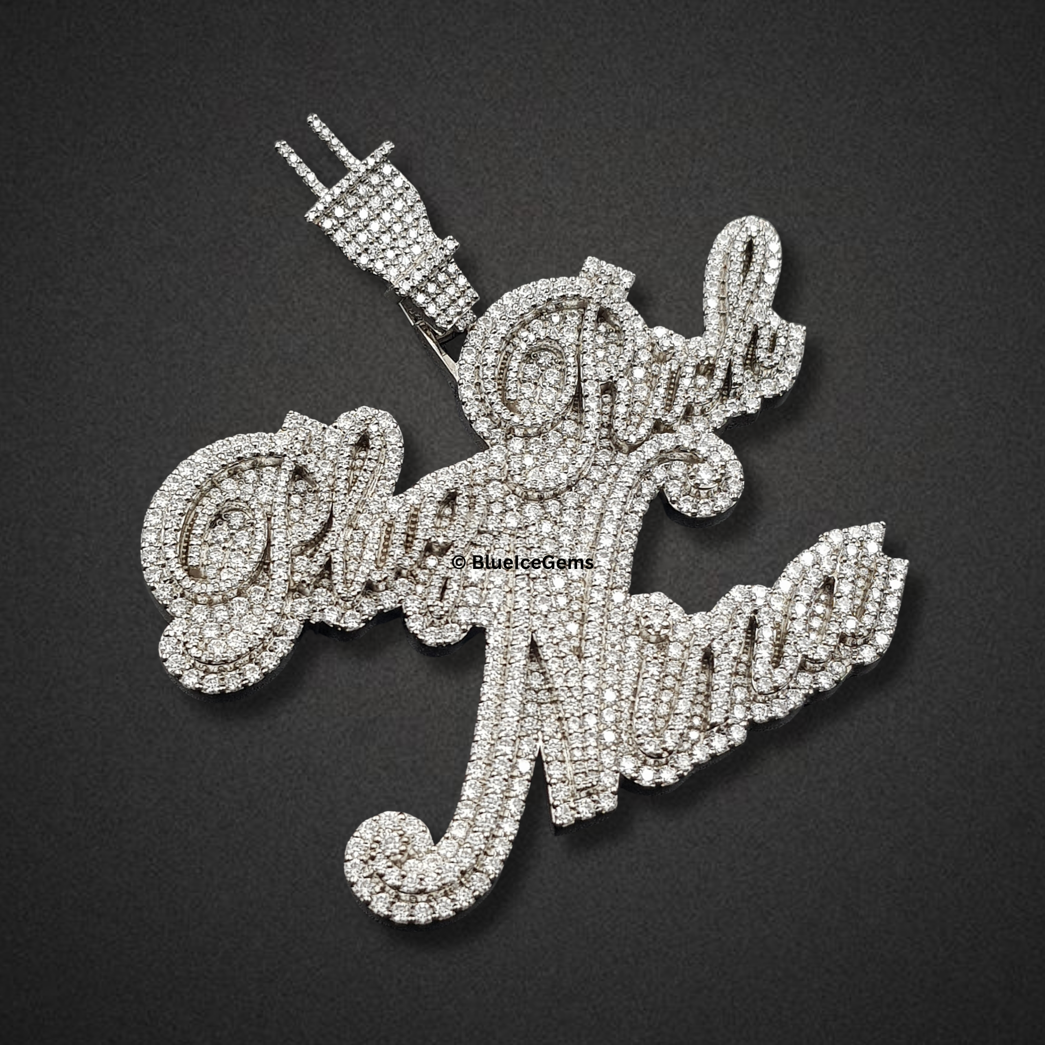The "Play Rich Nima" Diamond Statement Pendant