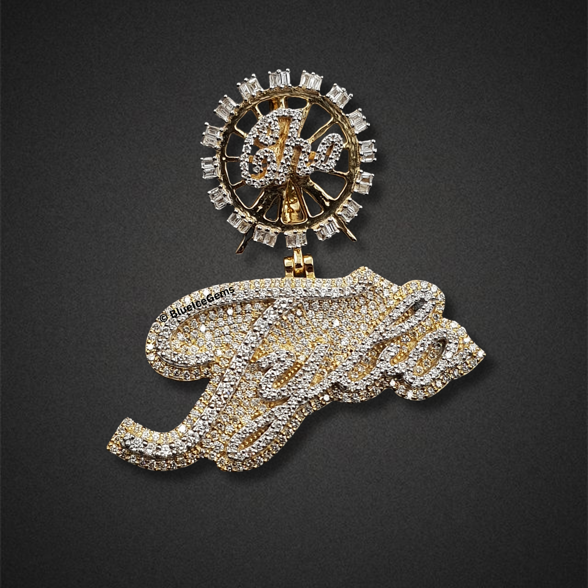 The "Polo" Wheel of Fortune Diamond Pendant