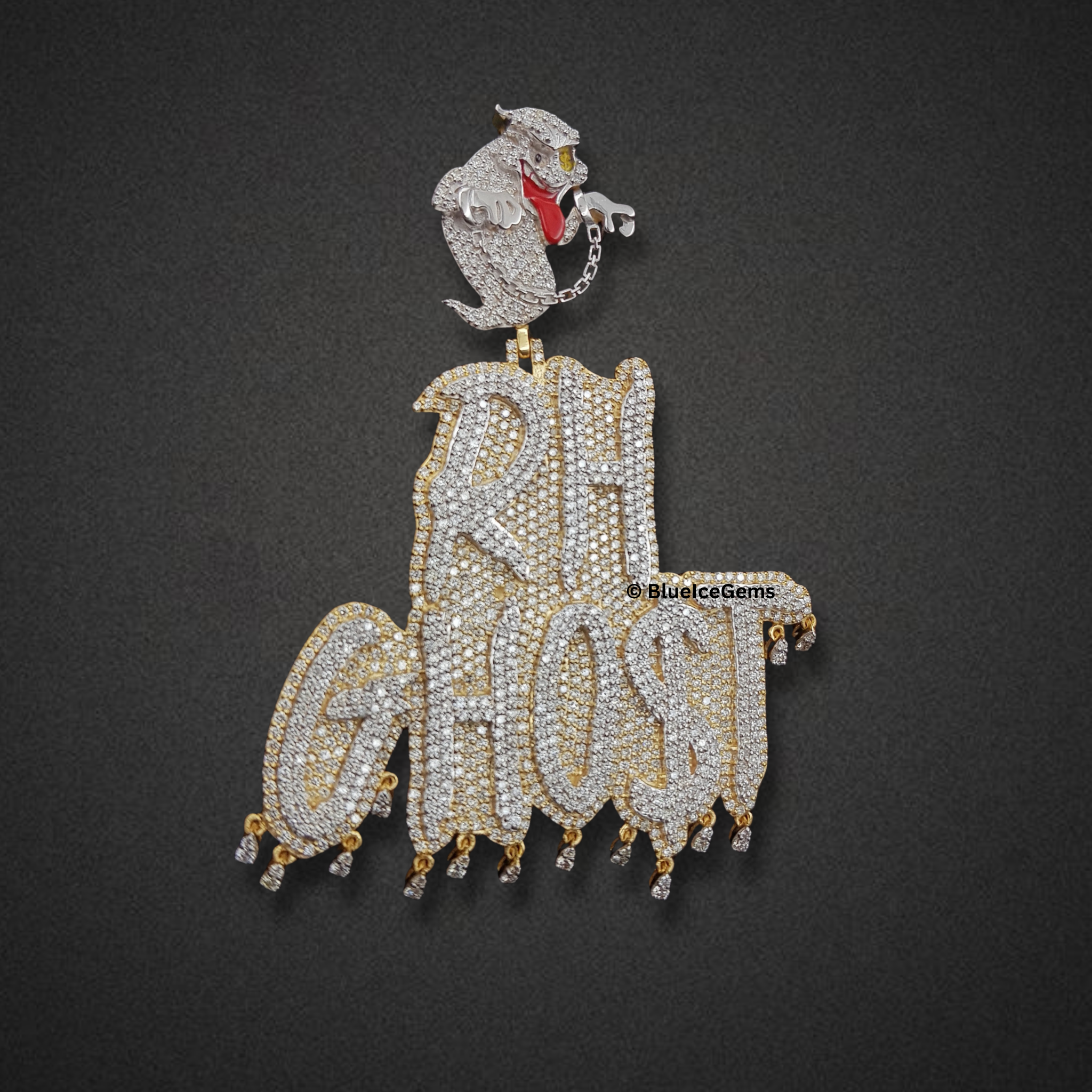 The "RH Ghost" Diamond Drip Pendant