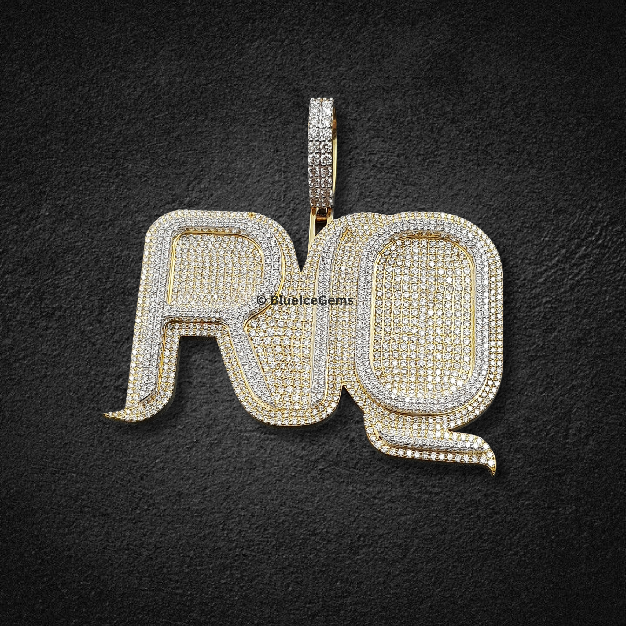 The "RQ" Diamond Statement Pendant