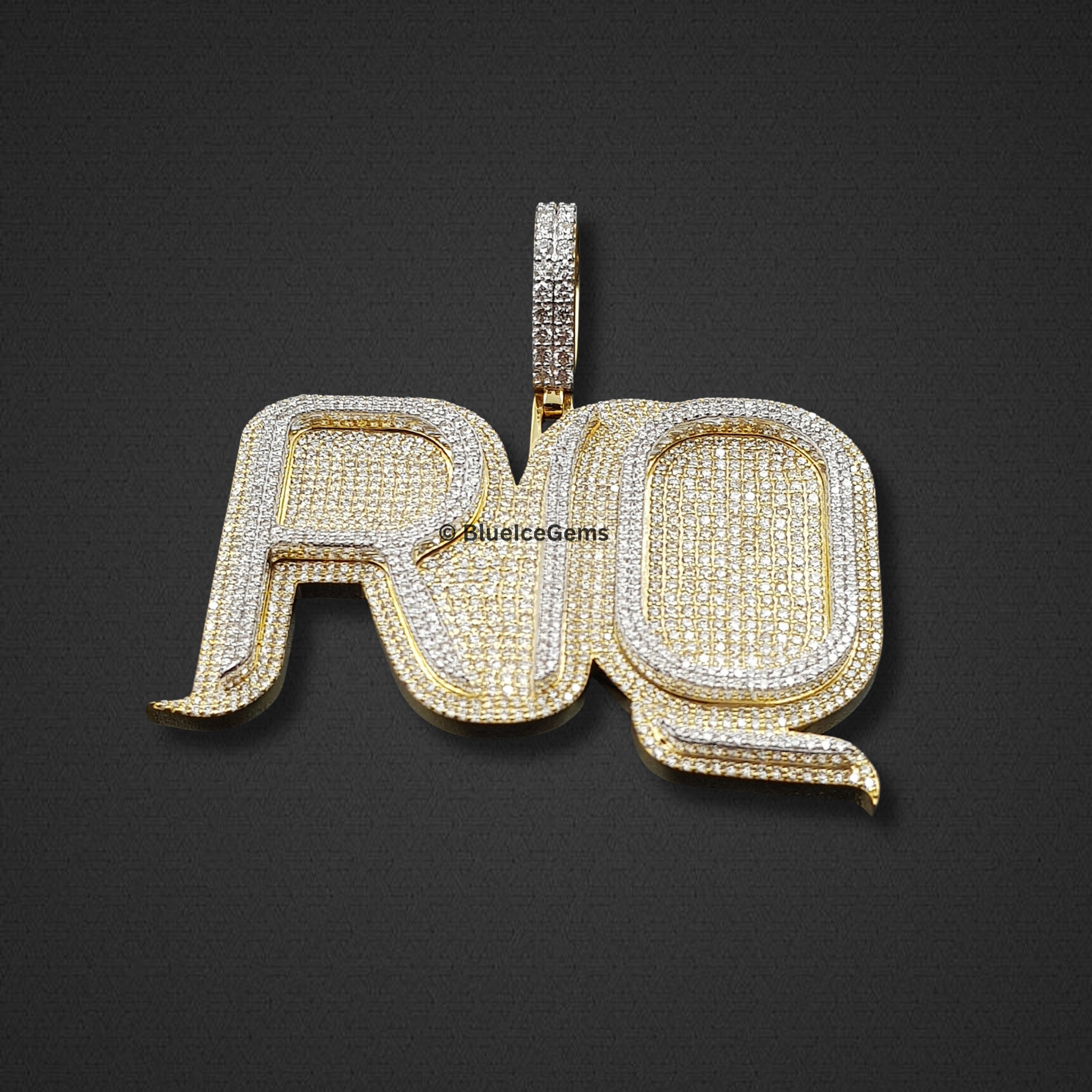 The "RQ" Diamond Statement Pendant