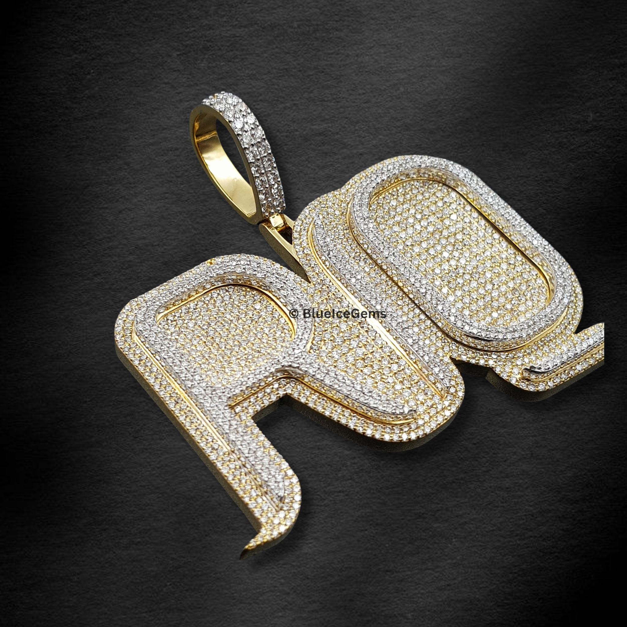 The "RQ" Diamond Statement Pendant