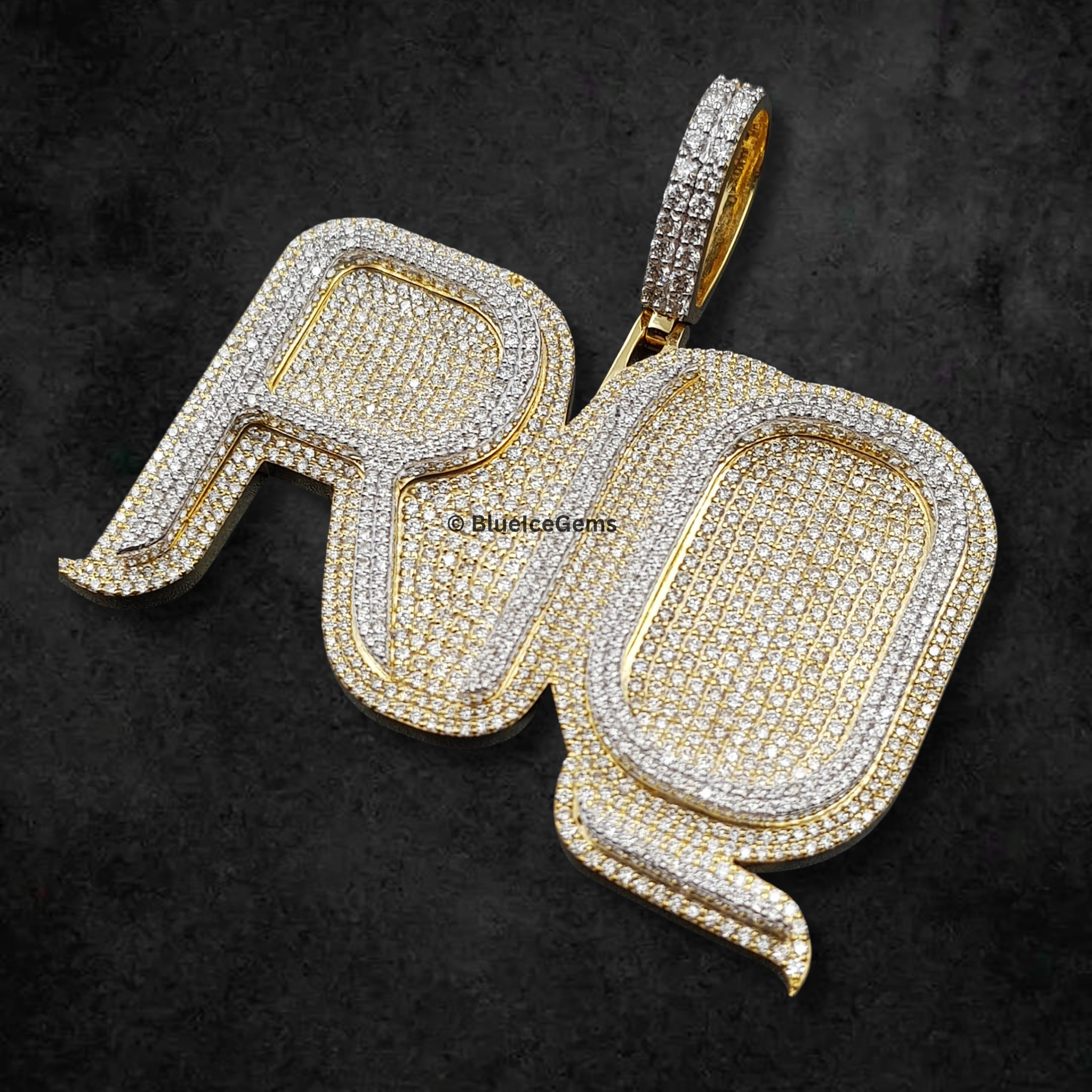 The "RQ" Diamond Statement Pendant