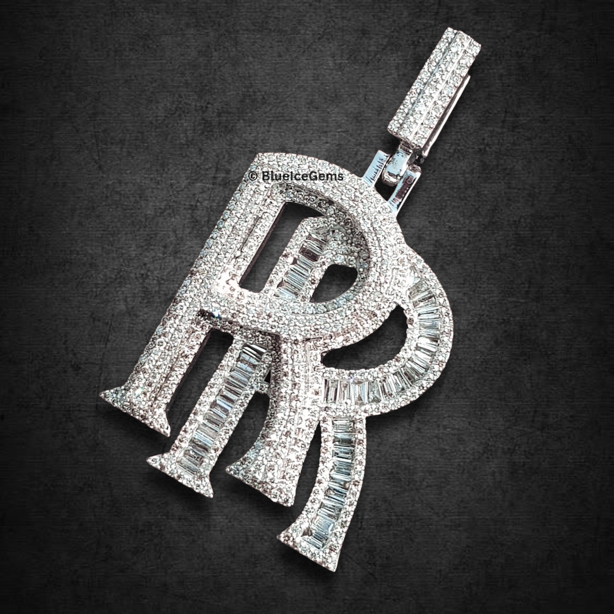 The "RR" Prestige Diamond Emblem Pendant
