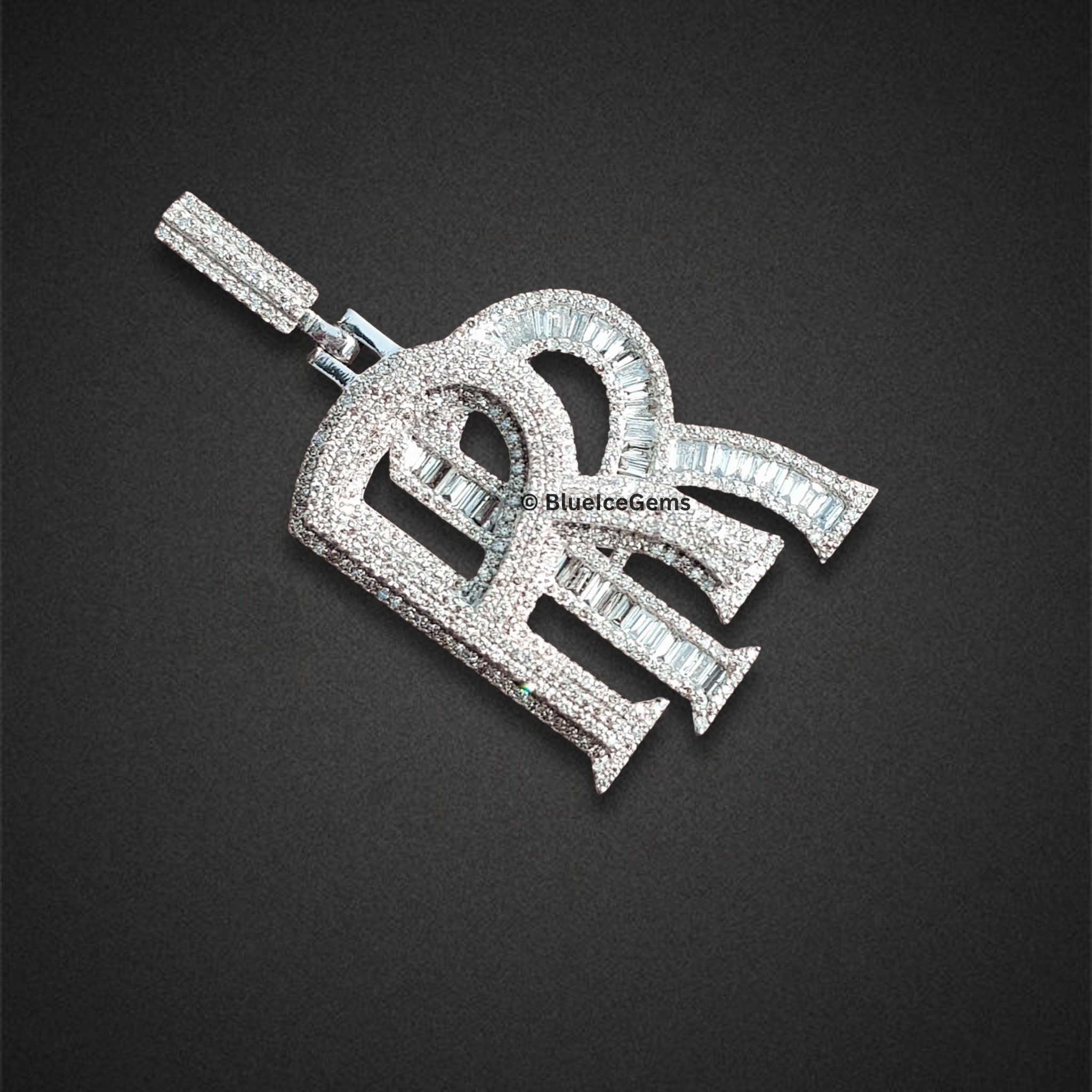 The "RR" Prestige Diamond Emblem Pendant