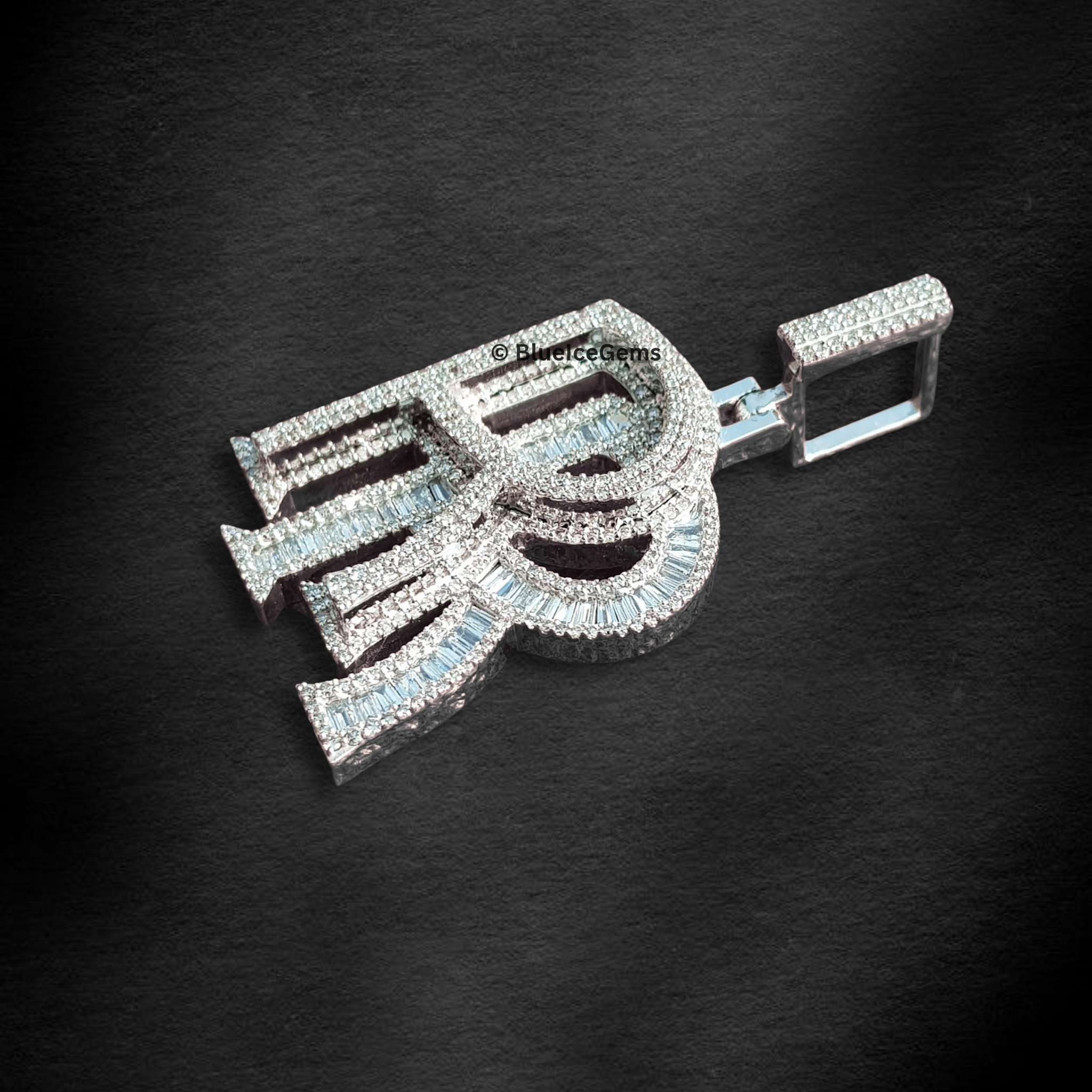 The "RR" Prestige Diamond Emblem Pendant