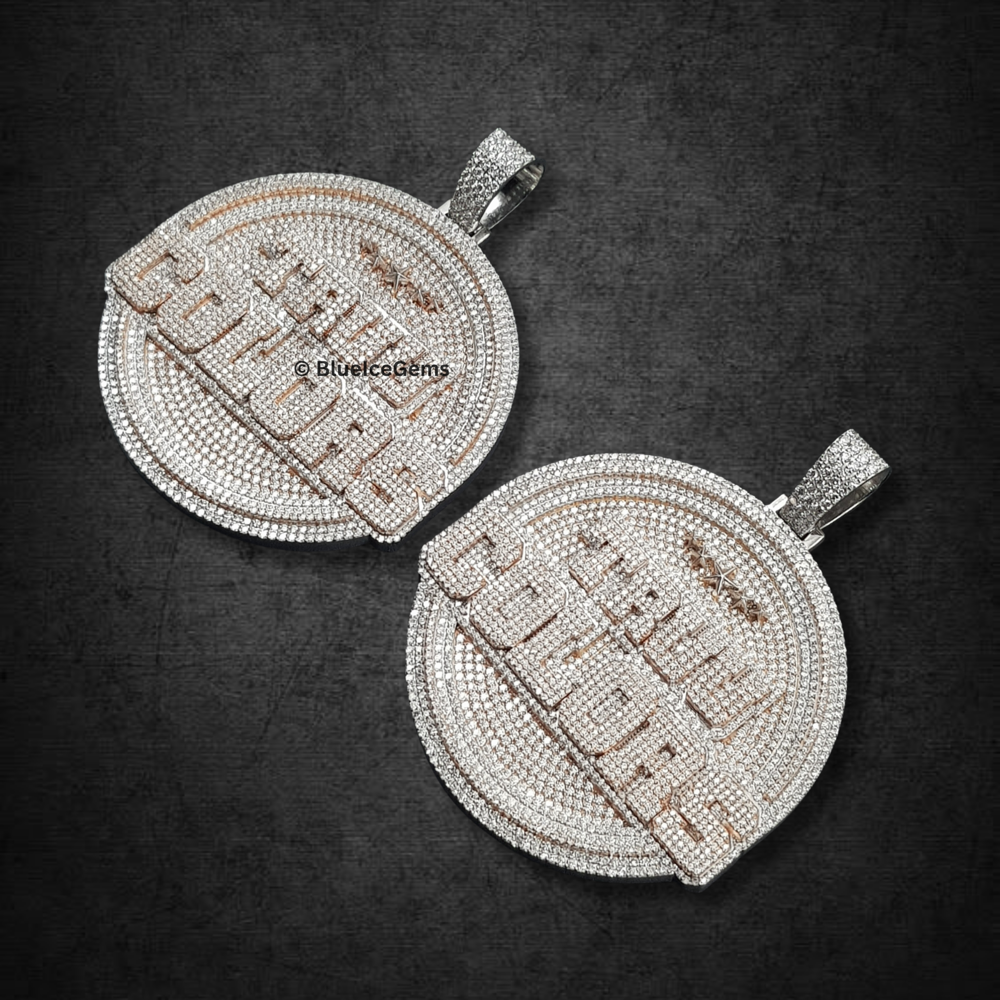 The "Real Colors" Diamond Medallion Pair Pendant