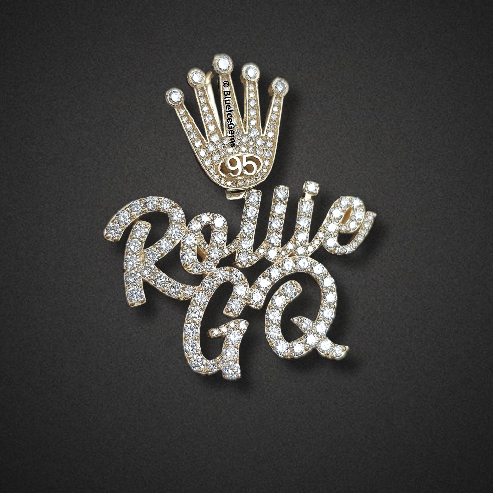 The "Rollie GQ" Crowned Diamond Pendant