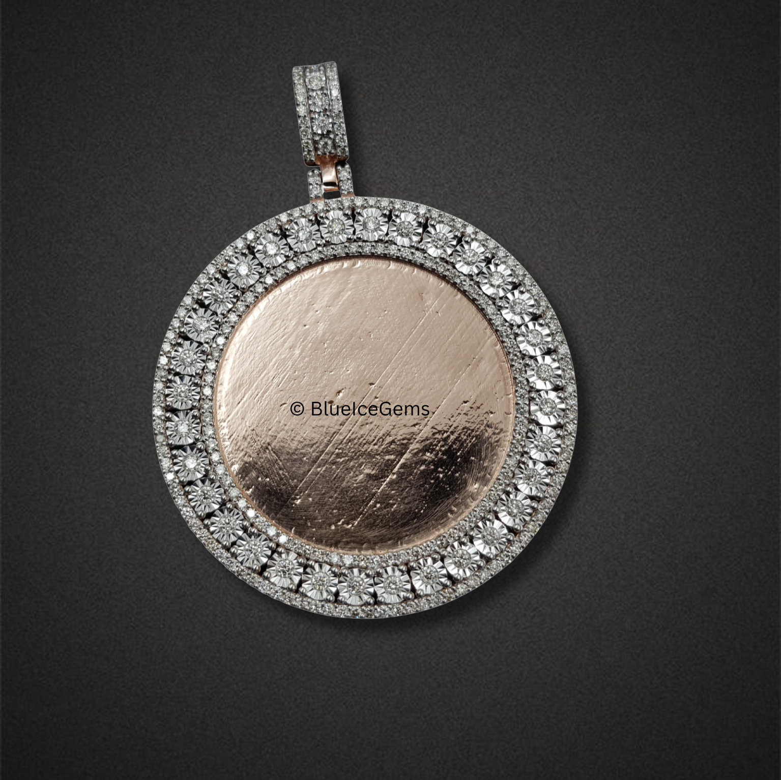 The Rose Gold Radiance Diamond Medallion Pendant