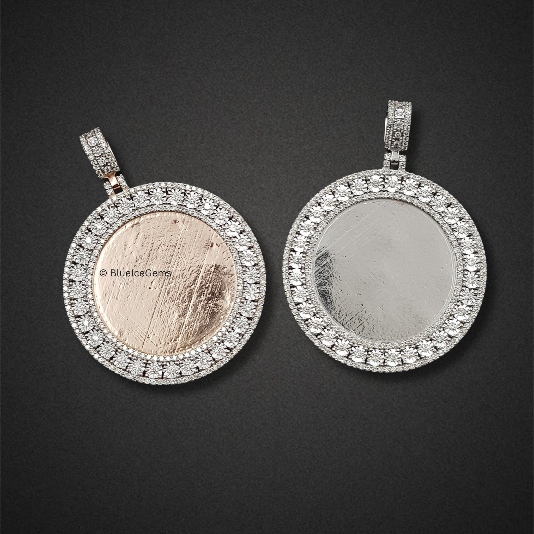 The Rose Gold Radiance Diamond Medallion Pendant