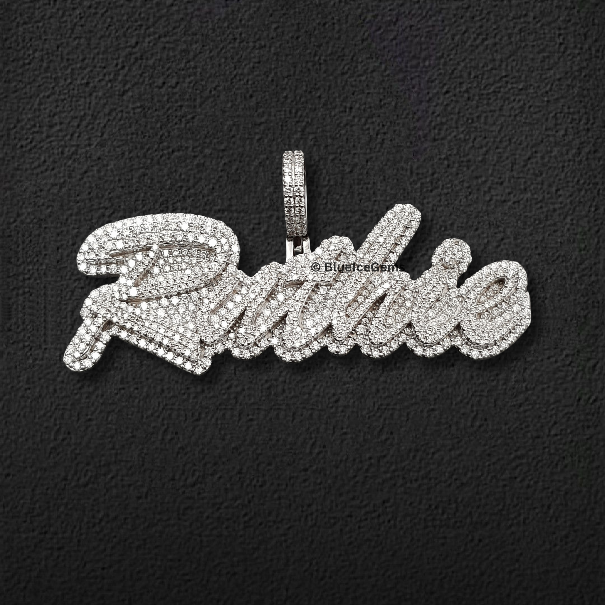 The "Ruthie" Diamond Signature Script Pendant