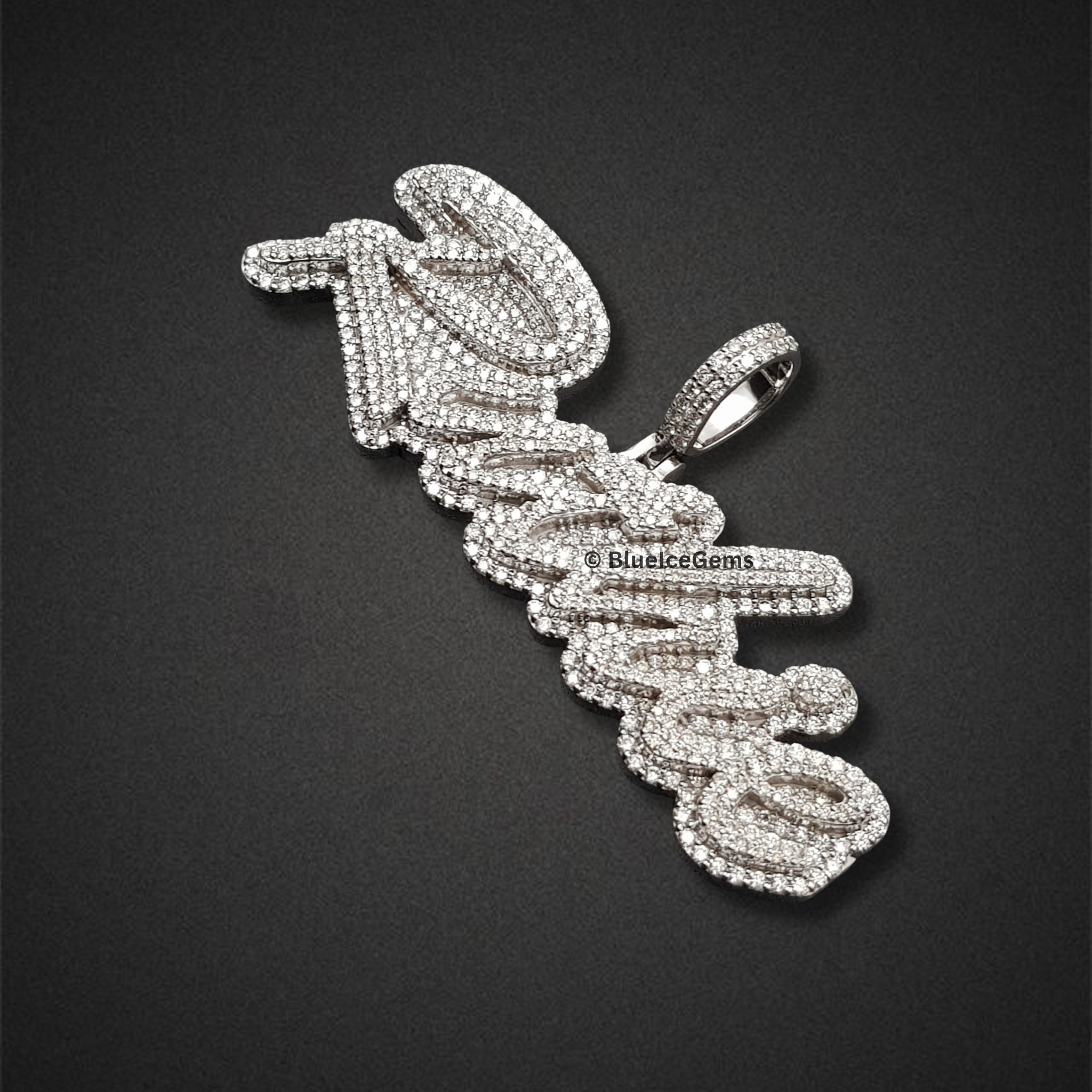 The "Ruthie" Diamond Signature Script Pendant