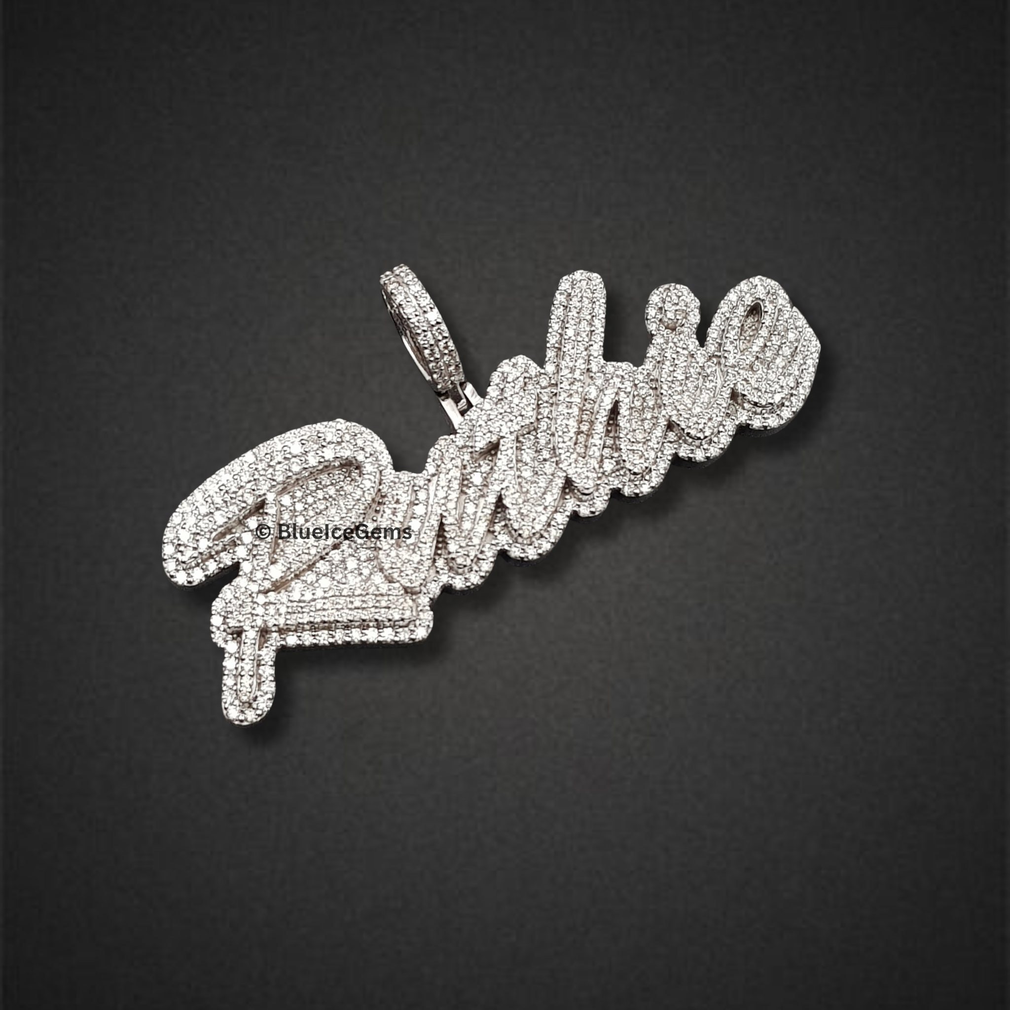 The "Ruthie" Diamond Signature Script Pendant