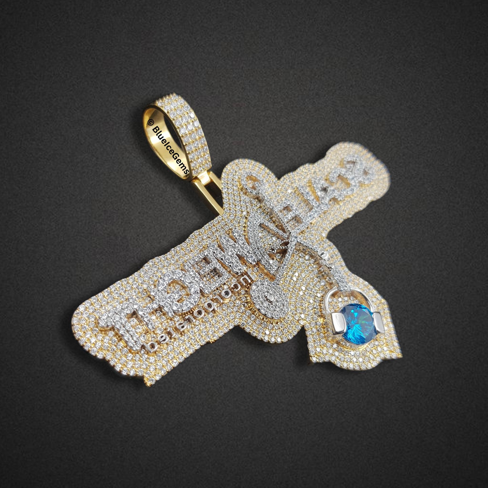 The "SCALE-WEIGHT INCORPORATED" Diamond & Topaz Pendant
