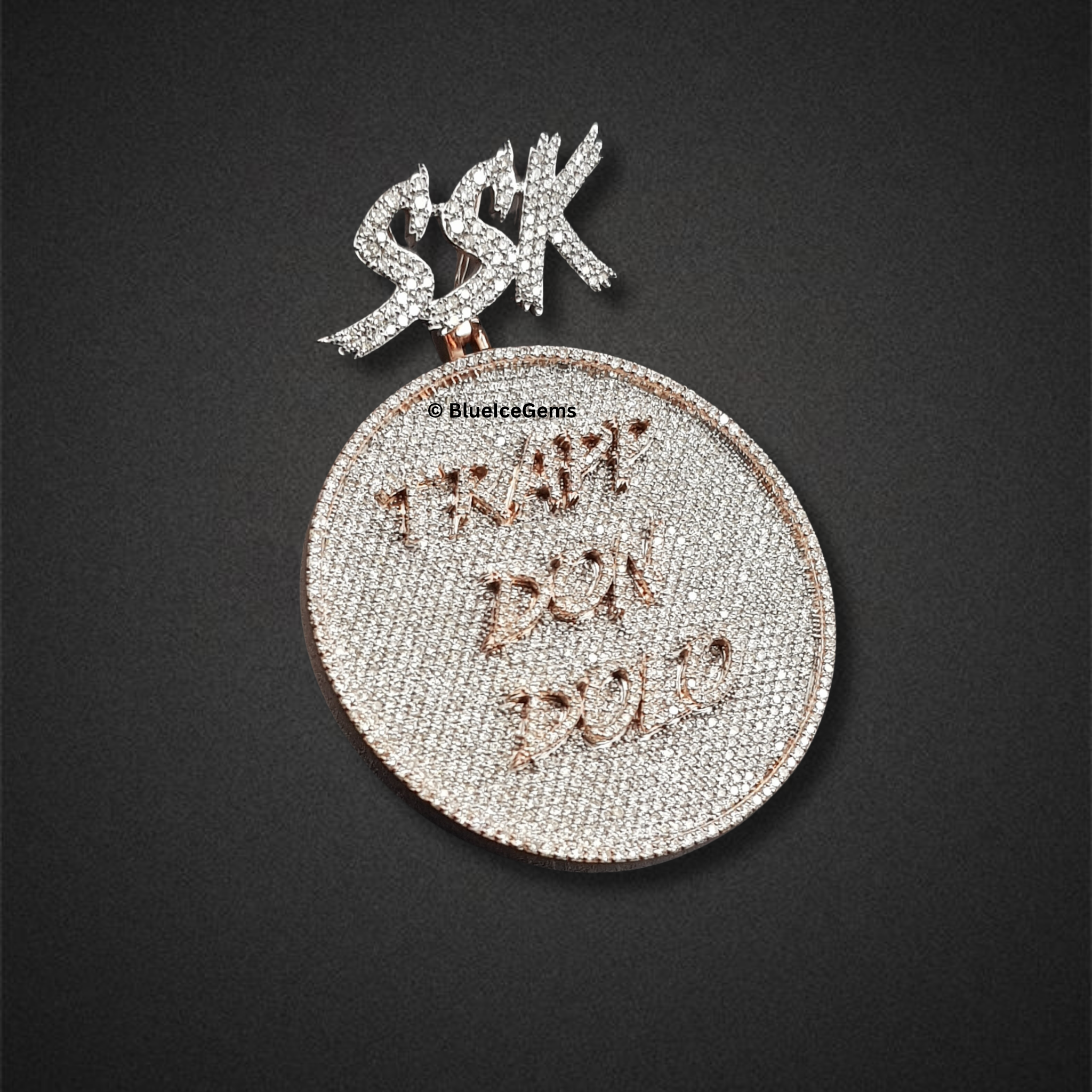 The "SSK Trapp Don Polo" Diamond Medallion Pendant