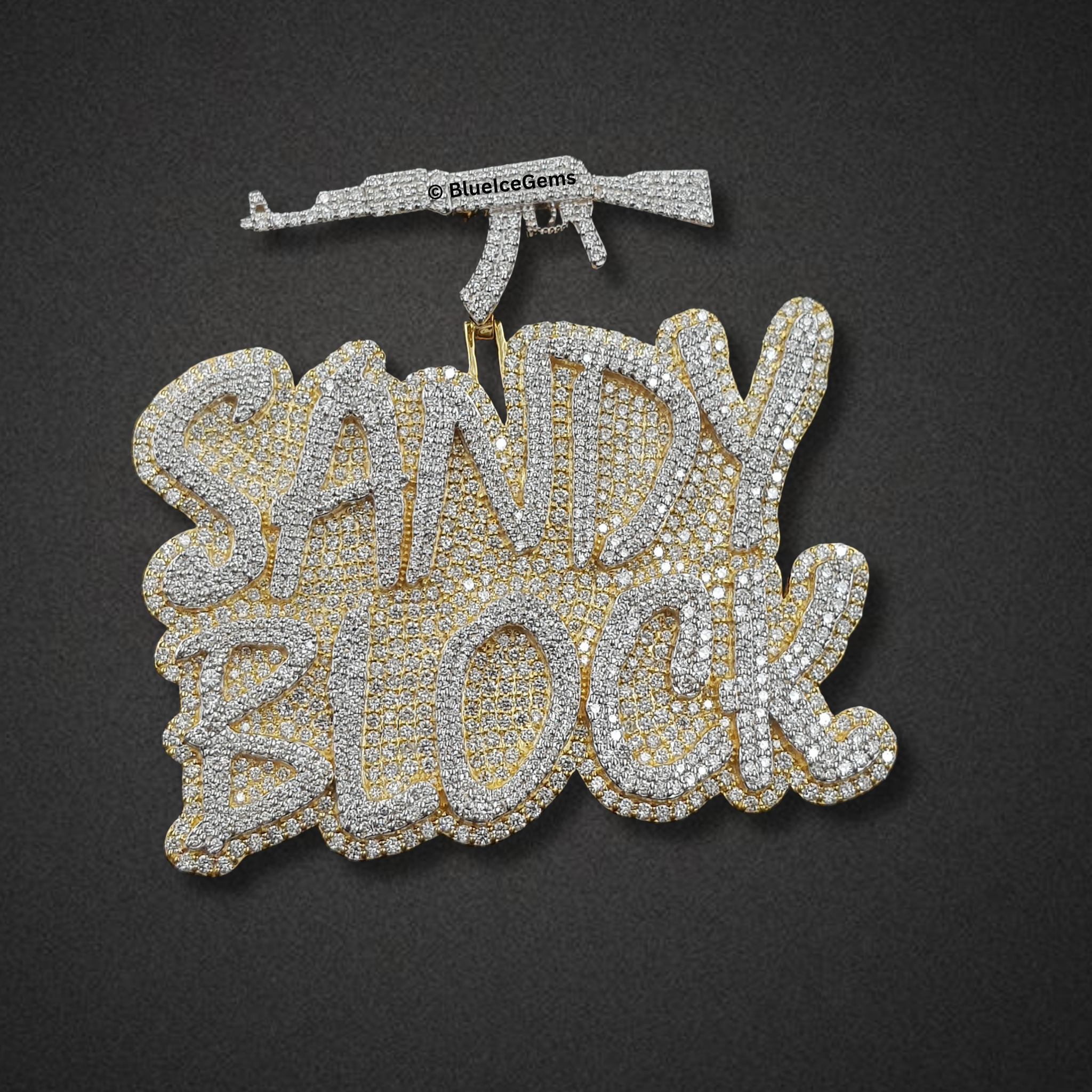 The "Sandy Block" Diamond AK-47 Pendant