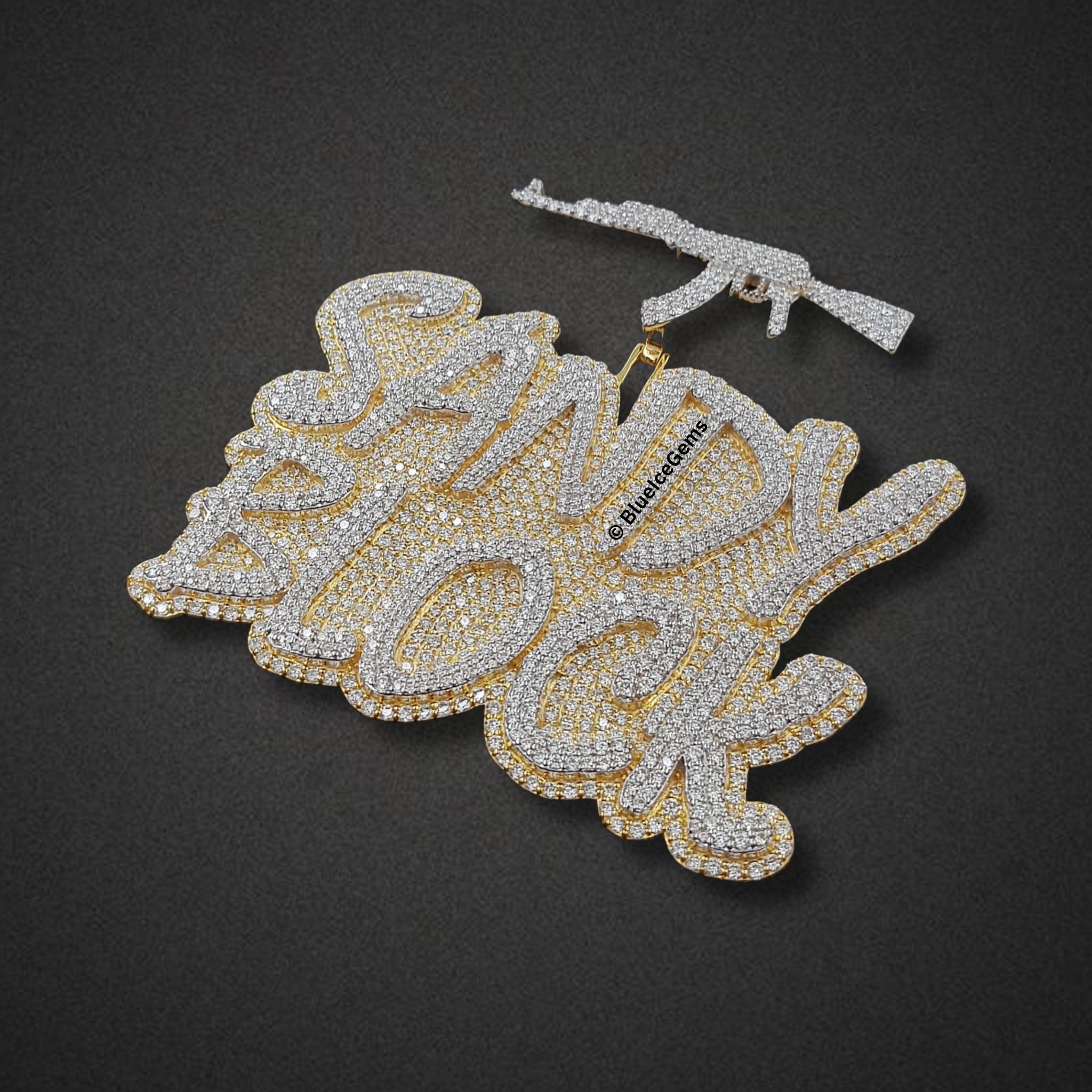 The "Sandy Block" Diamond AK-47 Pendant