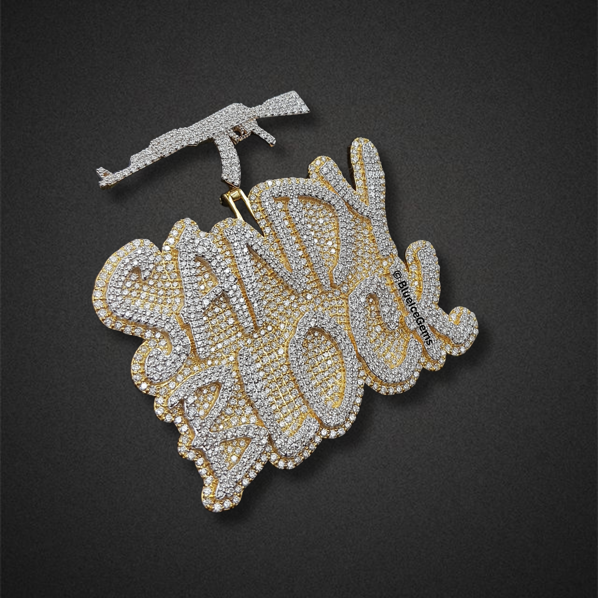 The "Sandy Block" Diamond AK-47 Pendant