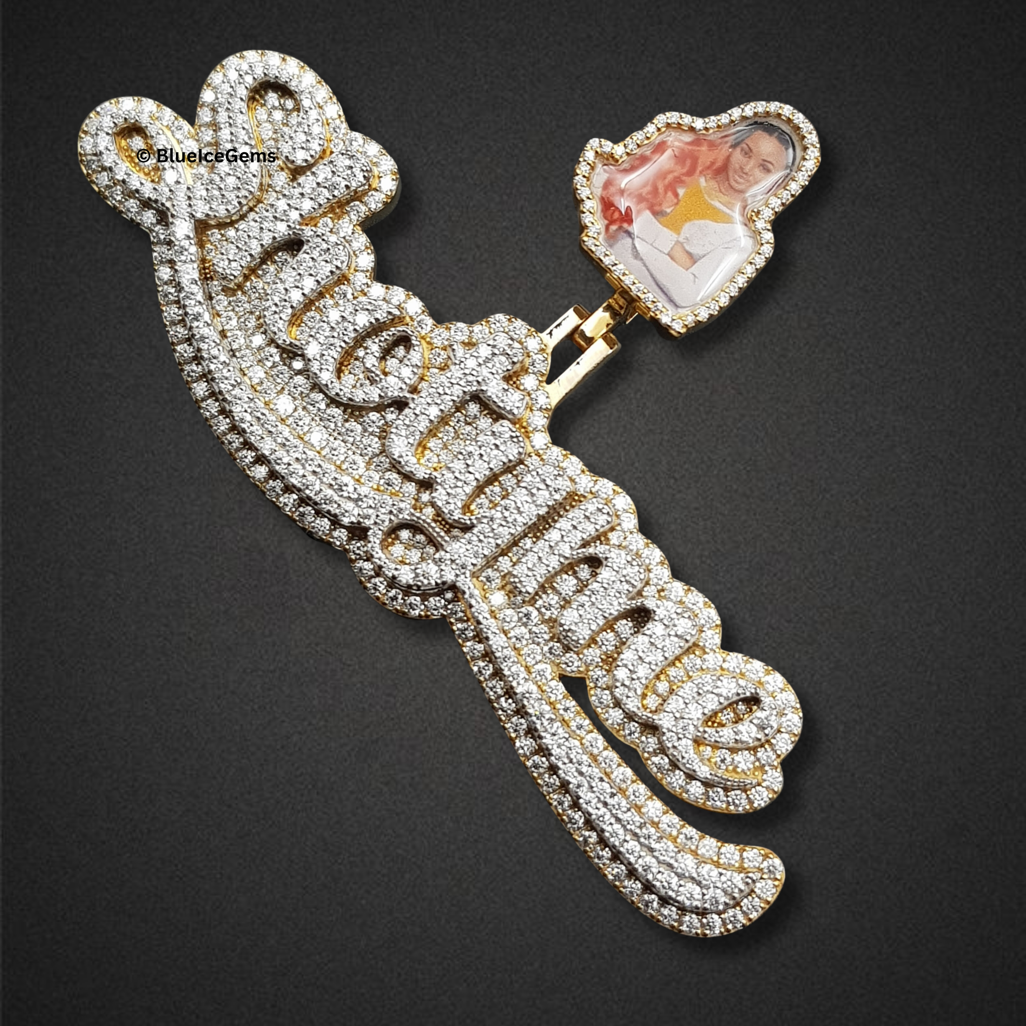 The "Shotyme" Diamond Portrait Pendant