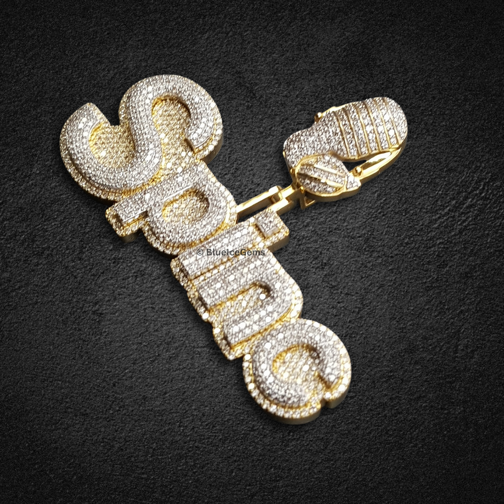 The "Spine" Diamond Microphone Pendant