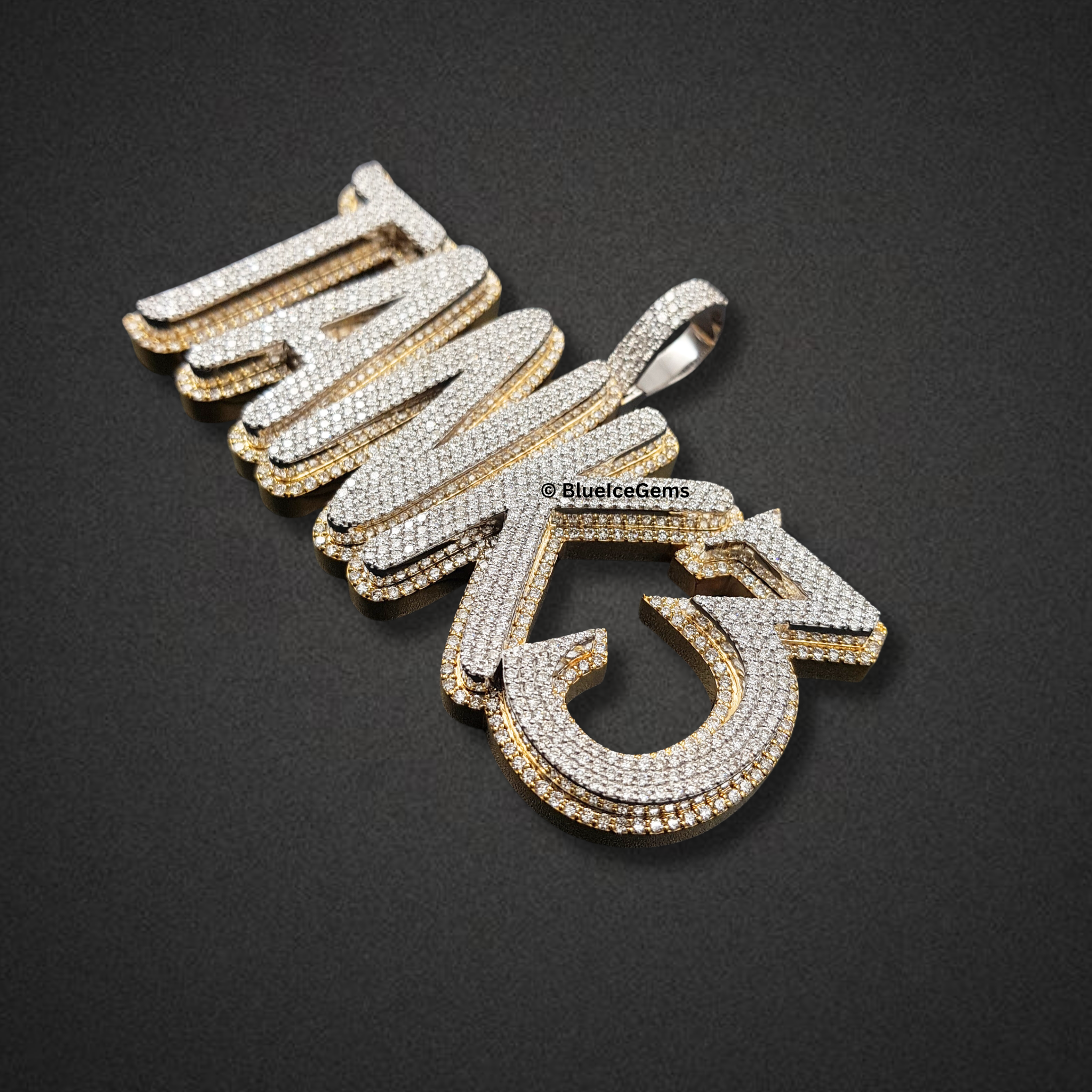 The "TANK3" Diamond Statement Pendant