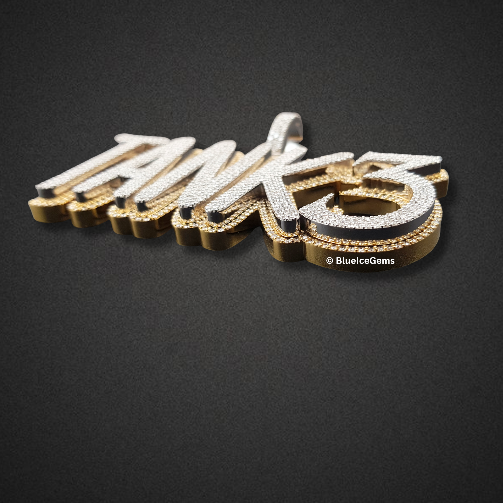 The "TANK3" Diamond Statement Pendant