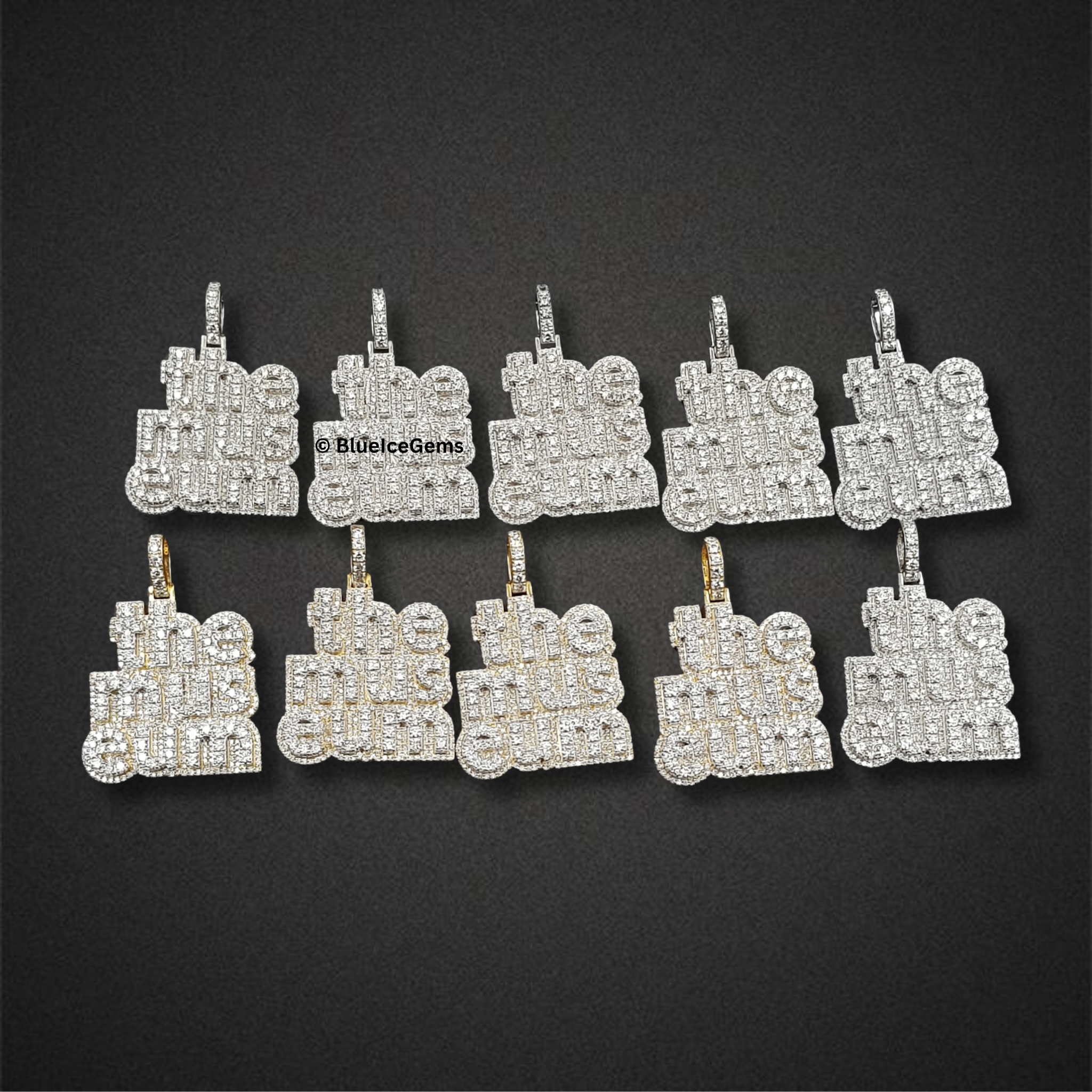The "Time Is Money" Diamond Pave Pendant Collection
