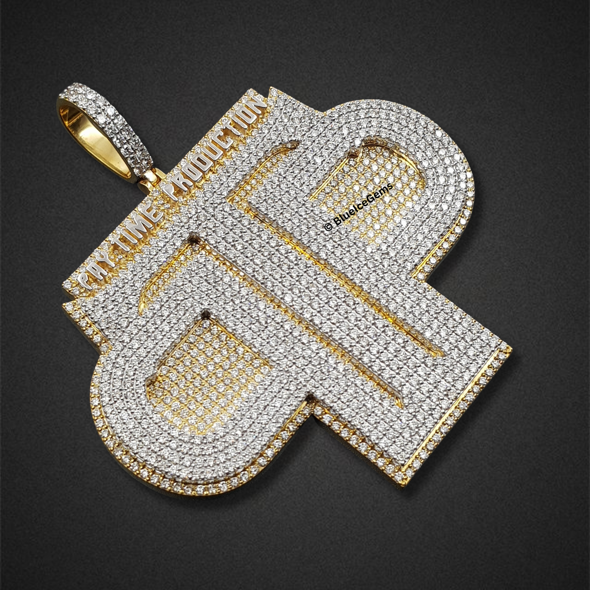 The "Time Production" Diamond Emblem Pendant