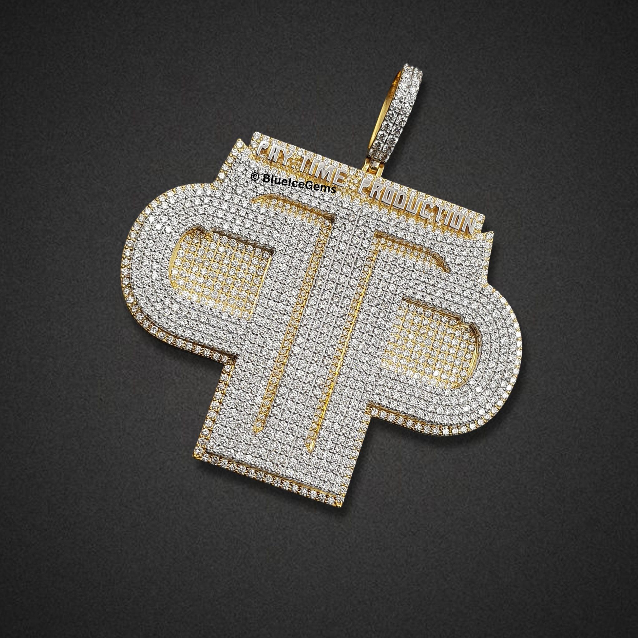 The "Time Production" Diamond Emblem Pendant