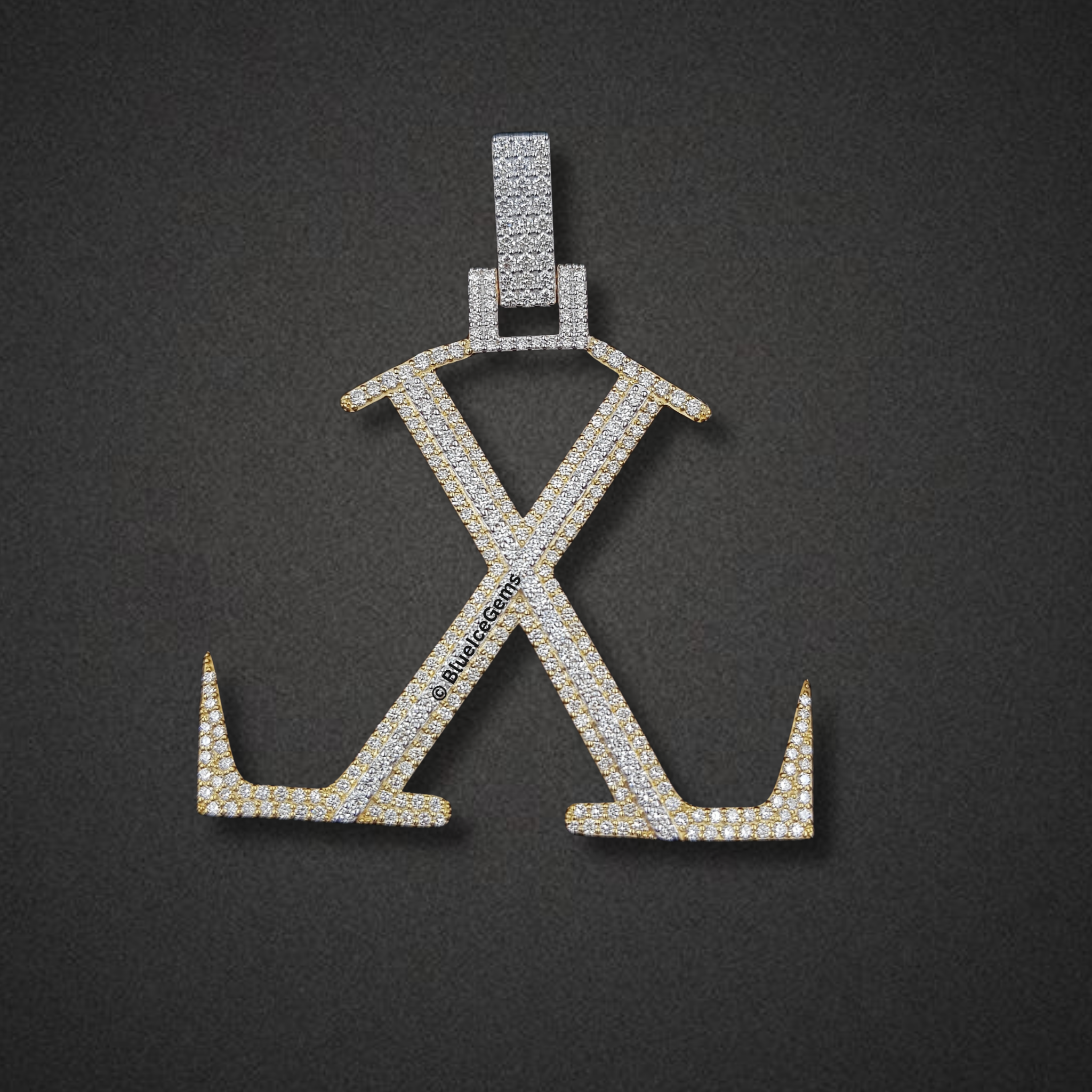 The "X" Diamond Statement Pendant