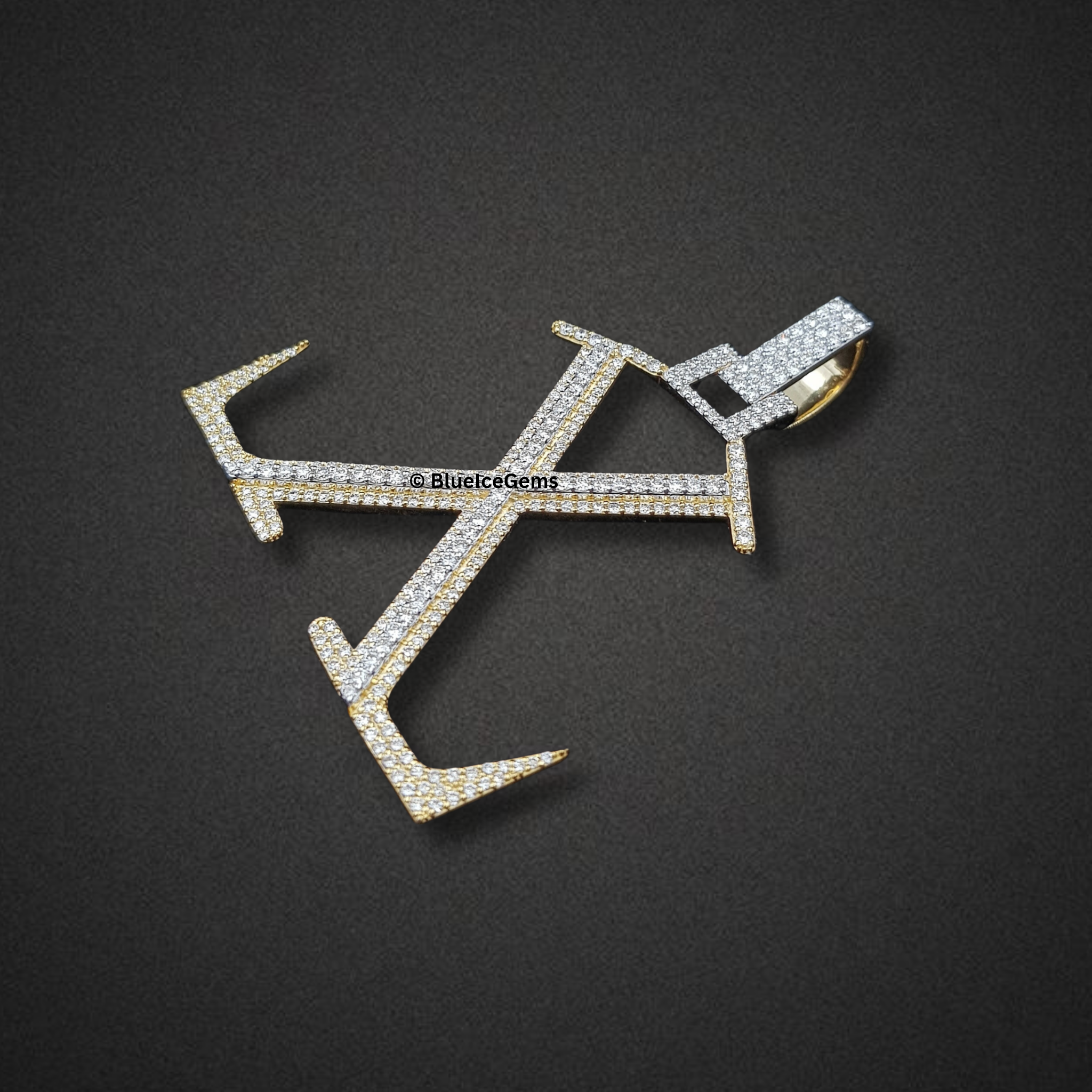 The "X" Diamond Statement Pendant