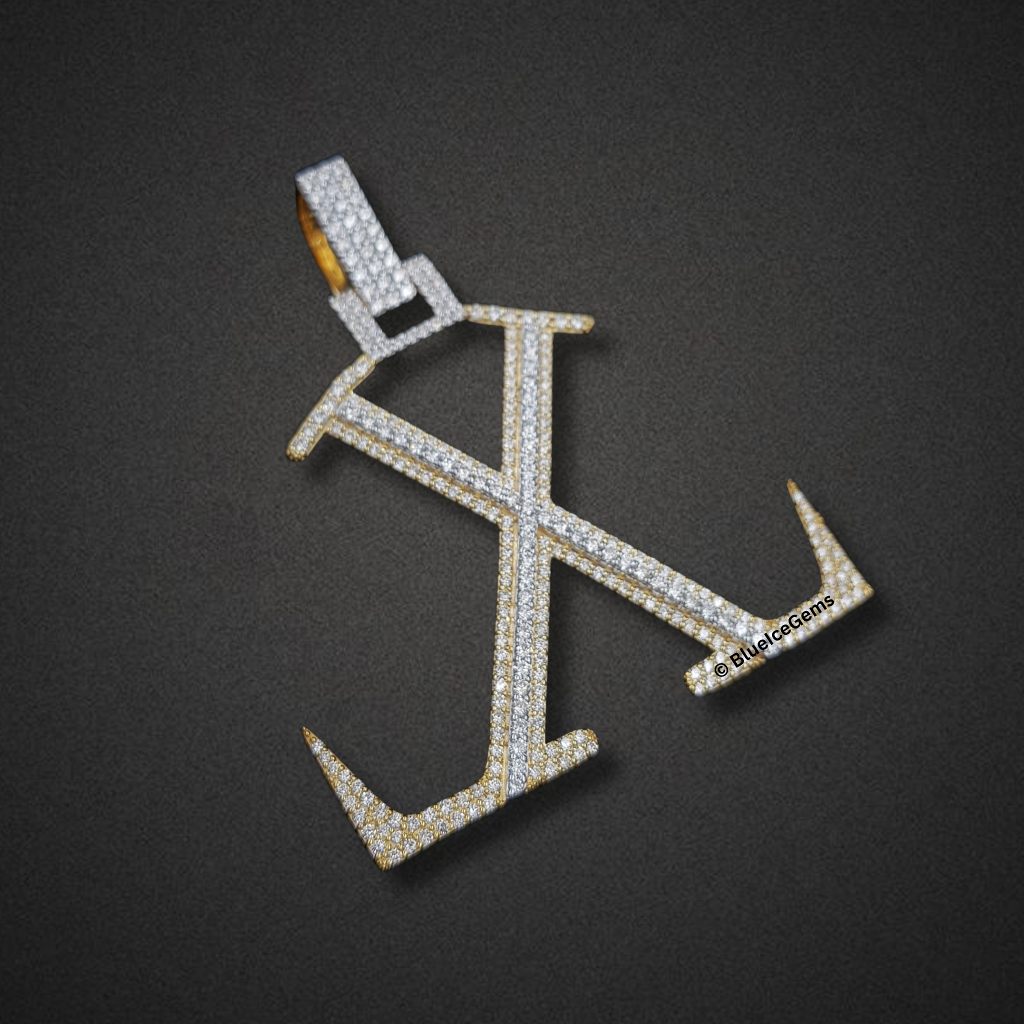 The "X" Diamond Statement Pendant