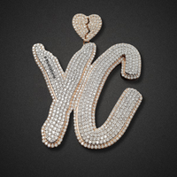 The "YC" Broken Heart Diamond Pendant