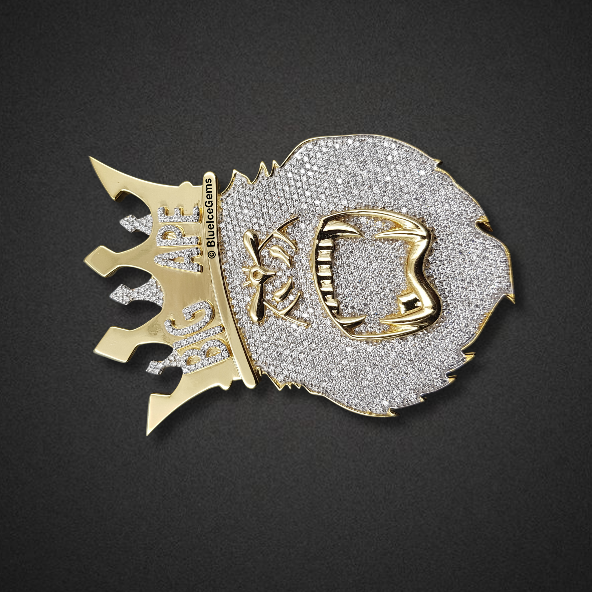 The "Big Ape King" Diamond & Gold Statement Pendant