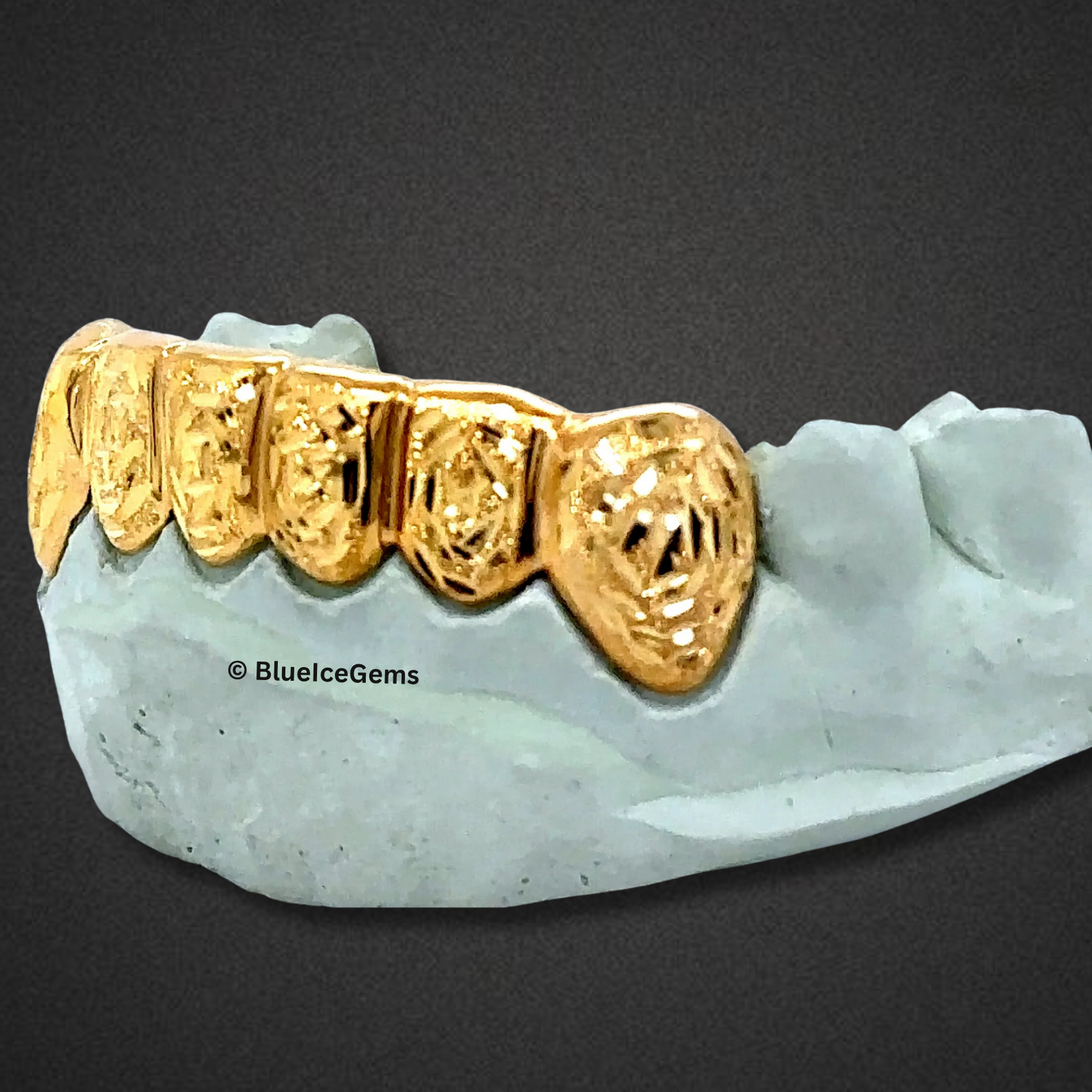 Golden Atlas Engraved Grillz