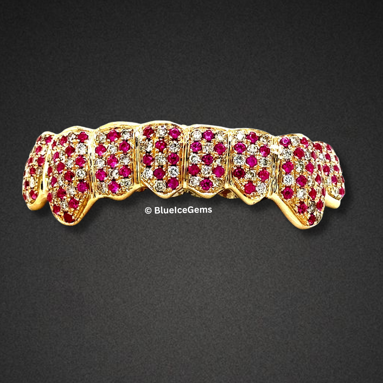 Ruby Blaze Gold Grillz