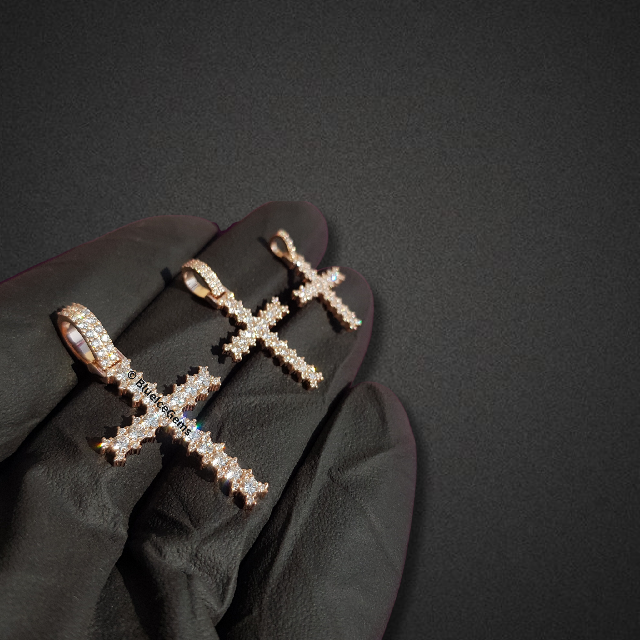 The "Ice Thorn" Diamond Cross Pendant