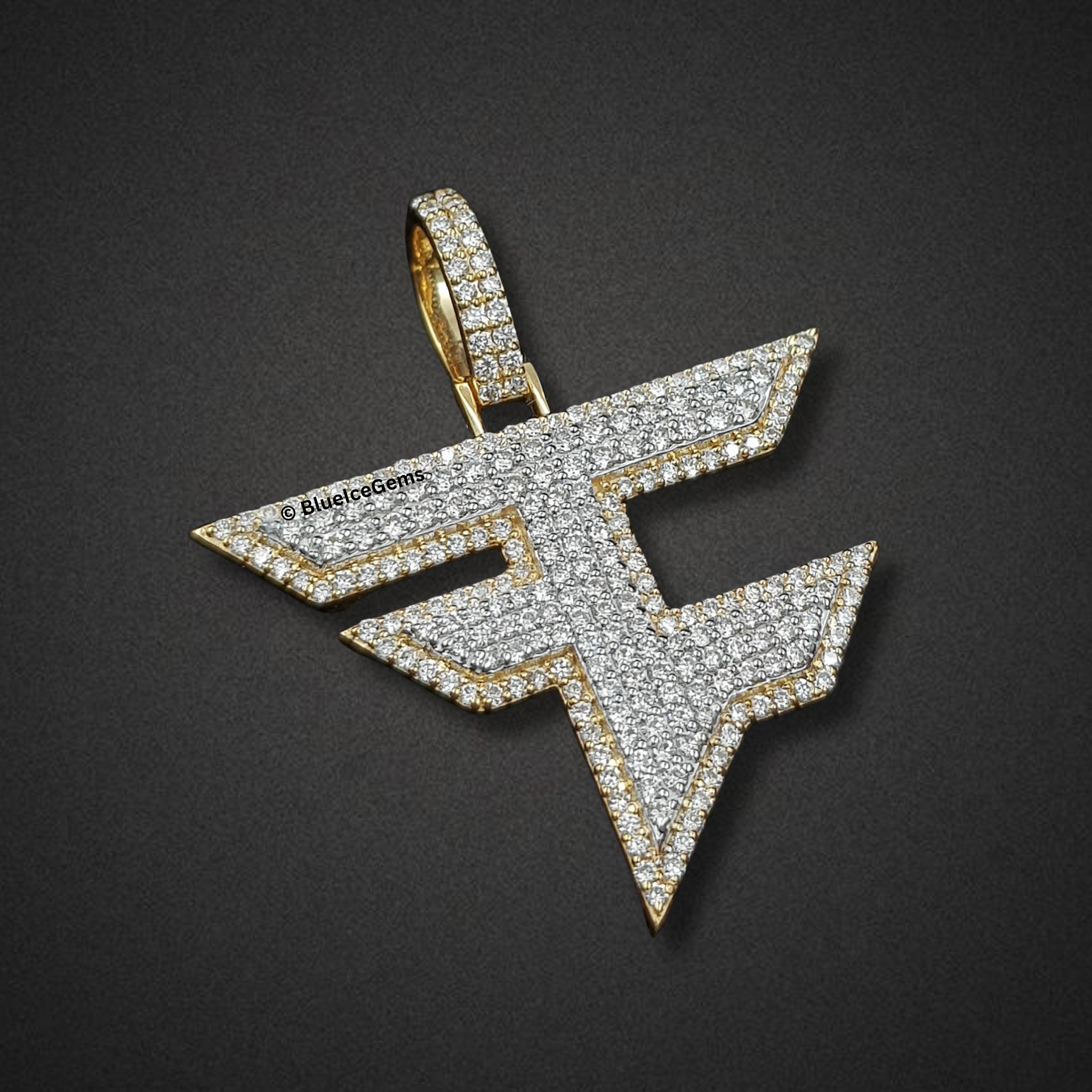 The "FaZe Clan" Diamond Emblem Pendant