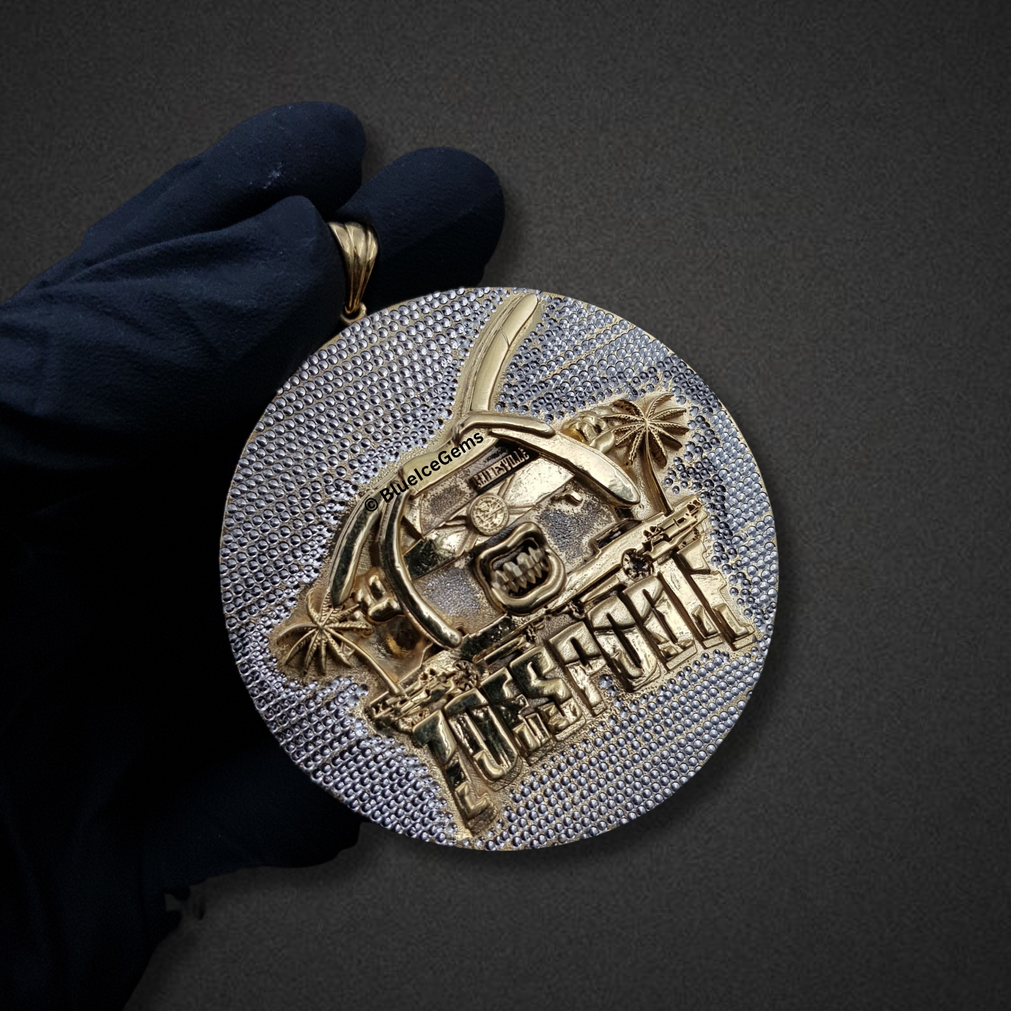 The "ZOESPODIE" Polished Silver Medallion Pendant