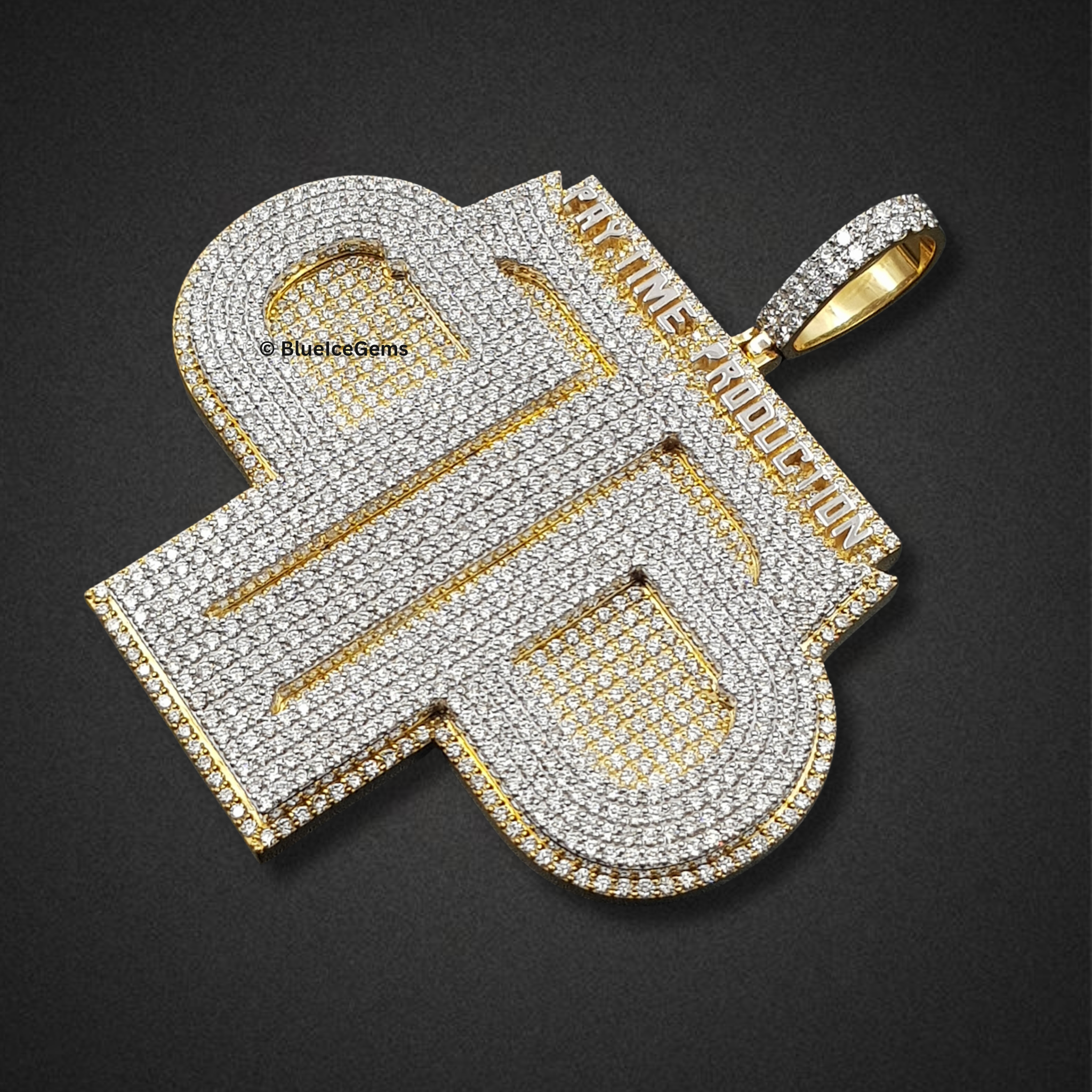 The "Time Production" Diamond Emblem Pendant