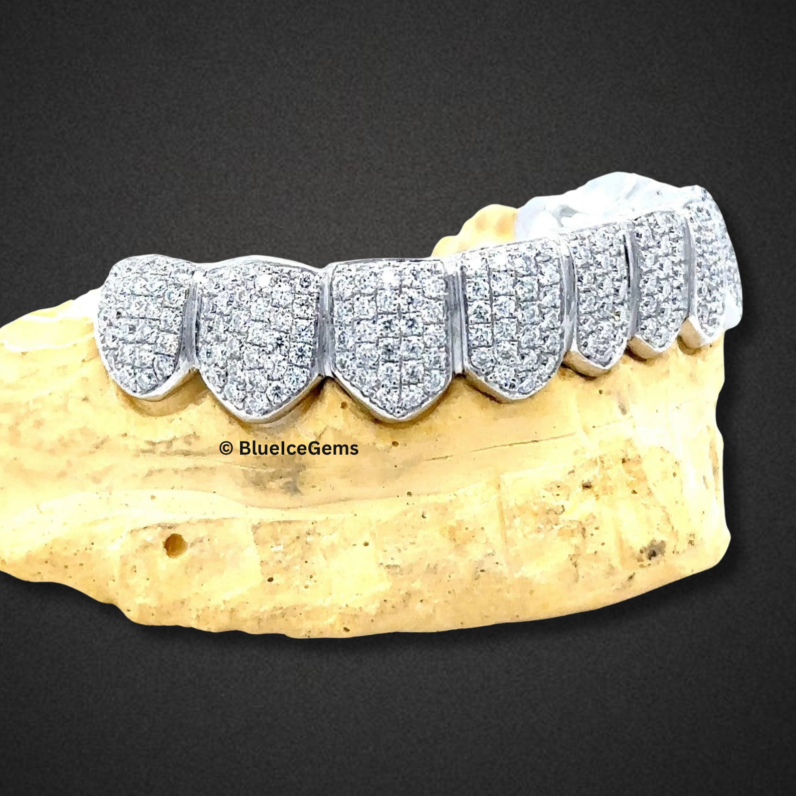 Frosted Shield Diamond Grillz