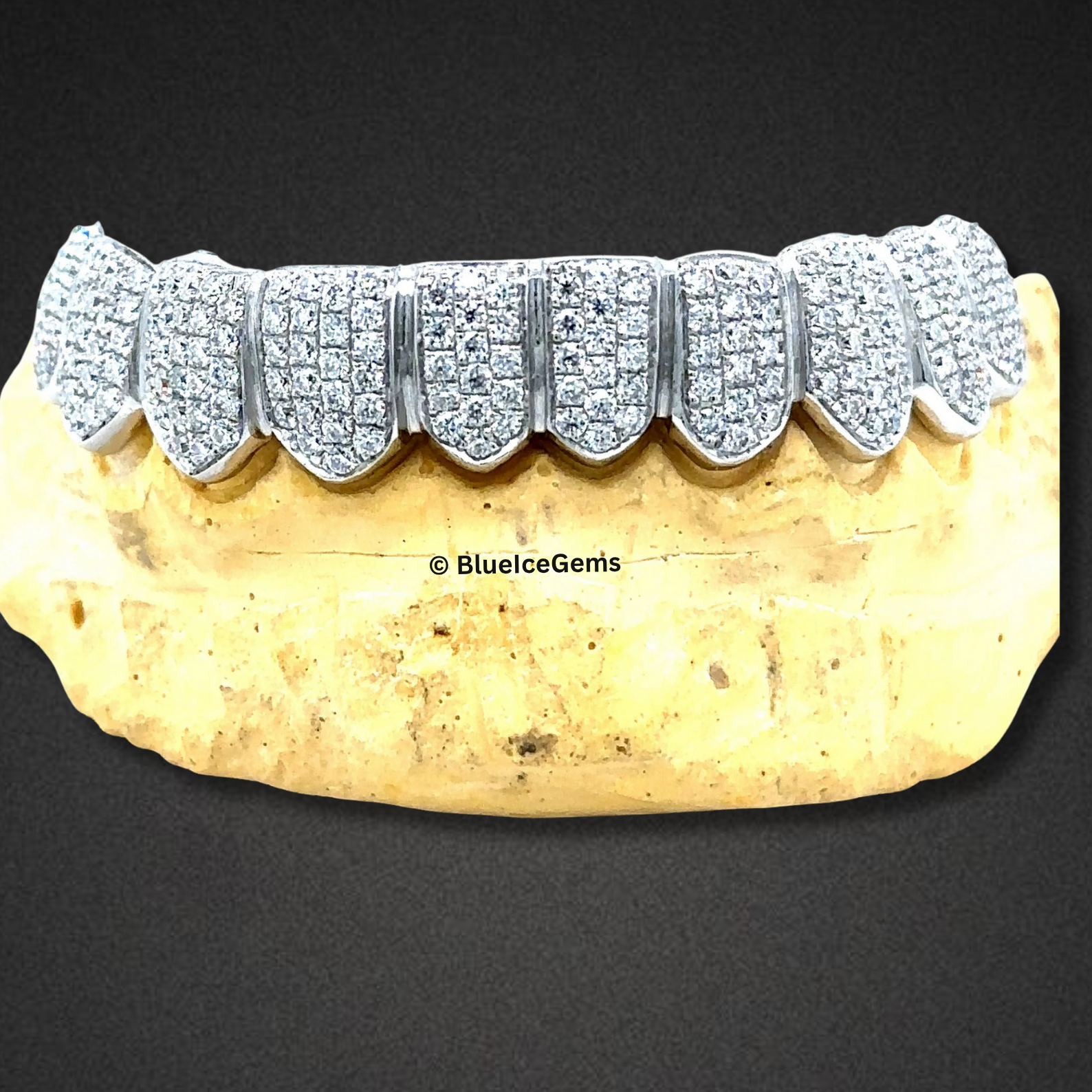 Frosted Shield Diamond Grillz