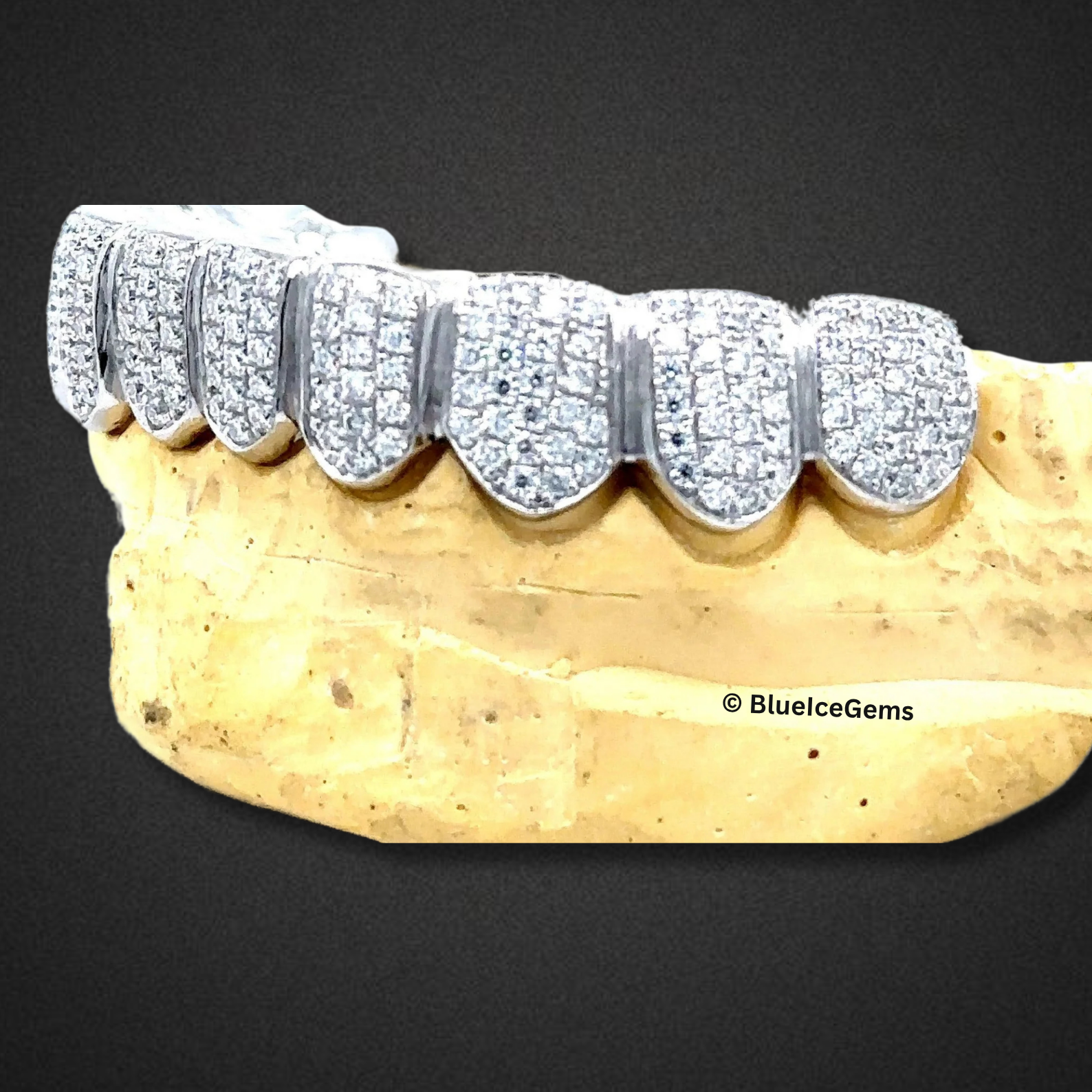 Frosted Shield Diamond Grillz