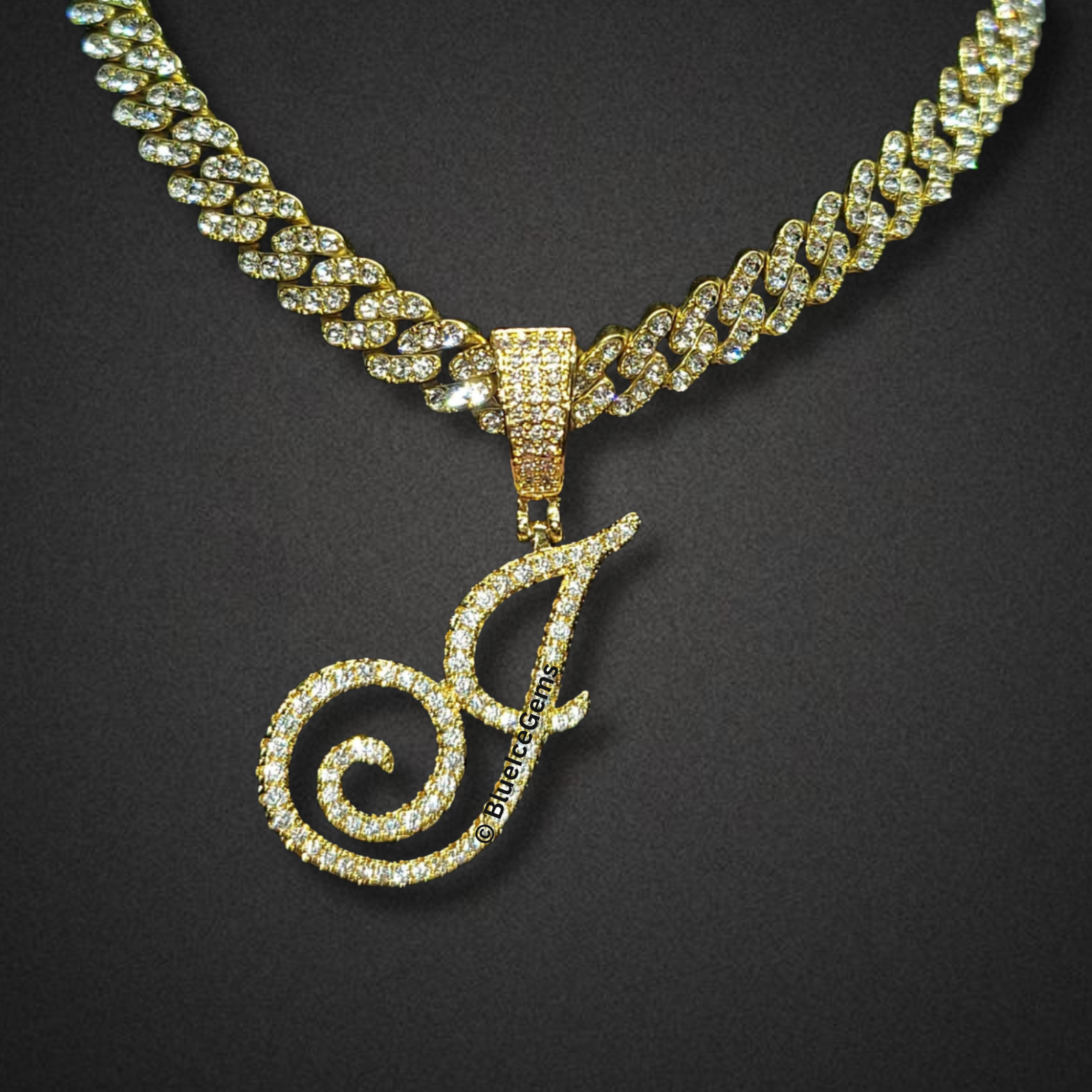 Custom Cursive "Swirl" Initial Necklace