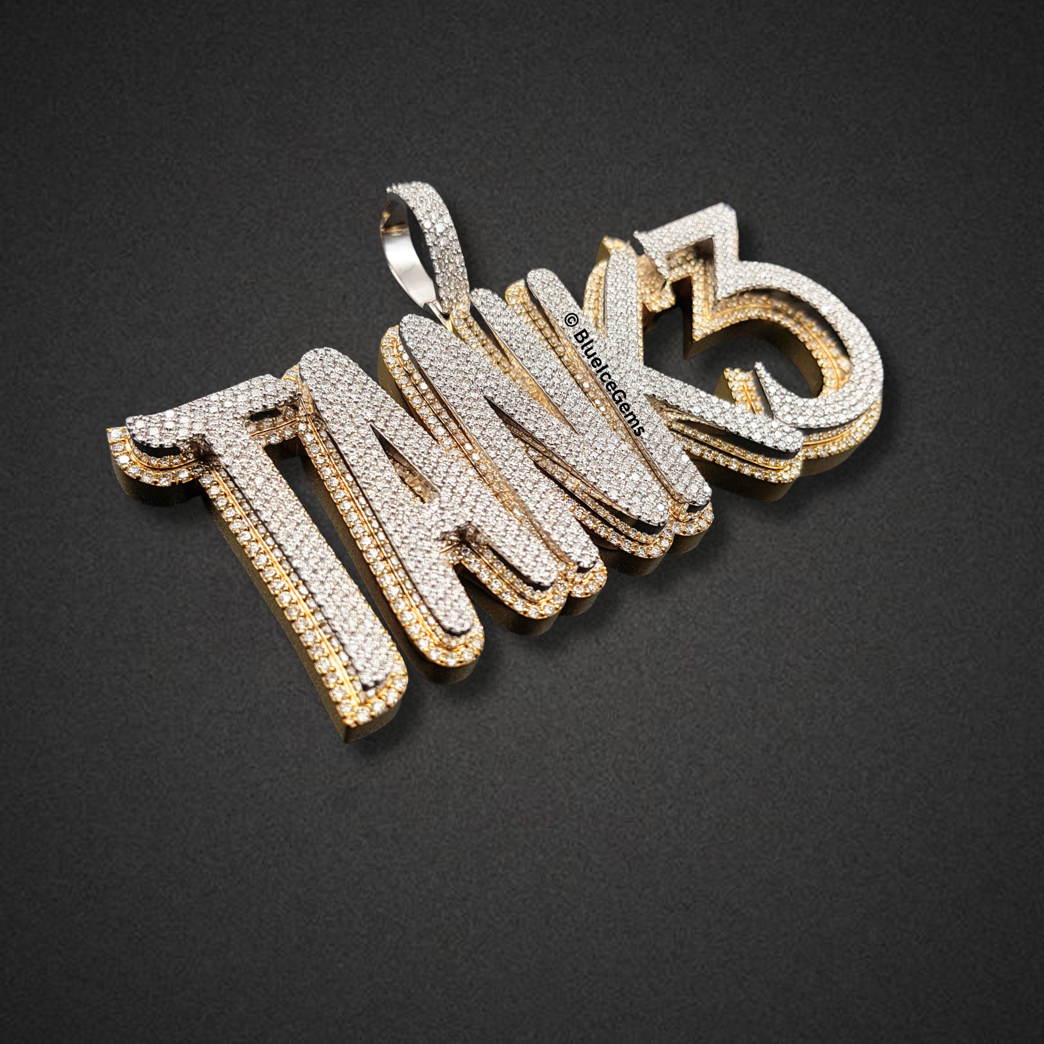 The "TANK3" Diamond Statement Pendant