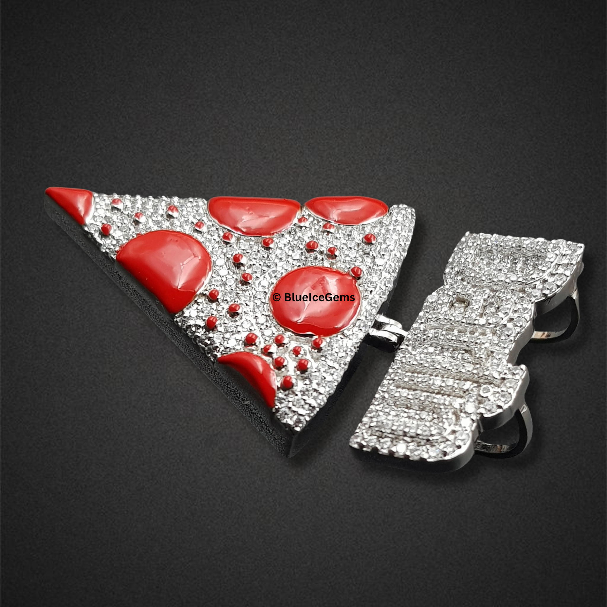 The "Diamond Slice" Pizza Pendant
