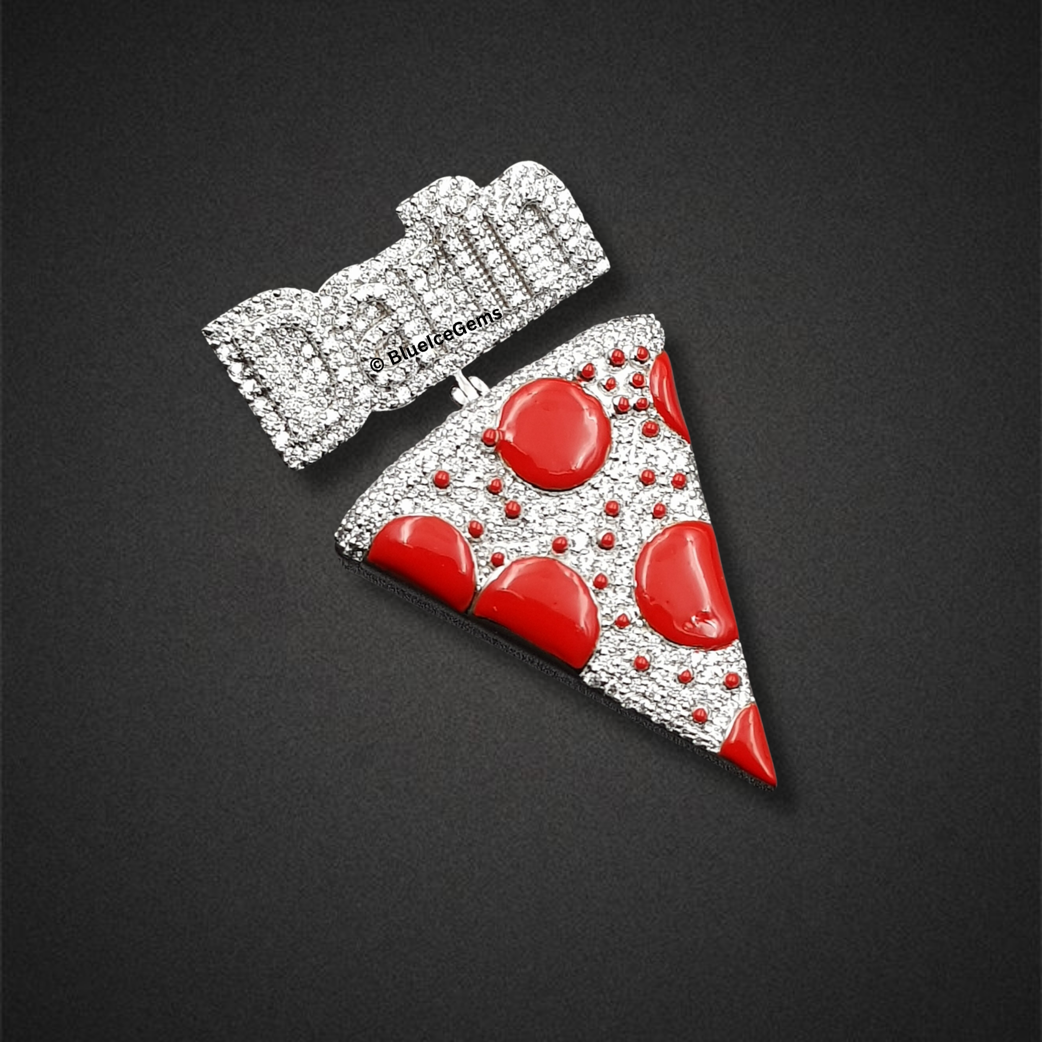 The "Diamond Slice" Pizza Pendant