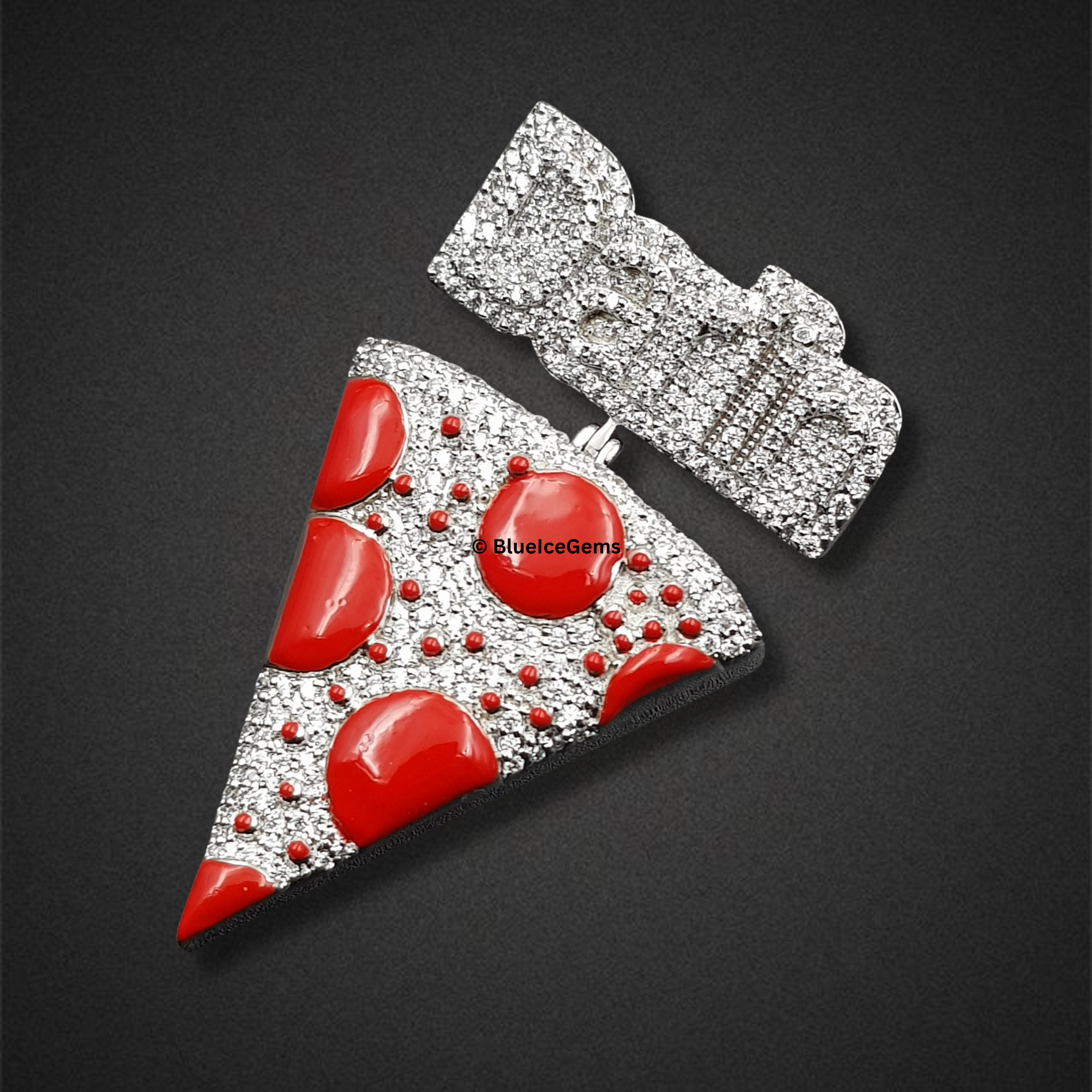 The "Diamond Slice" Pizza Pendant