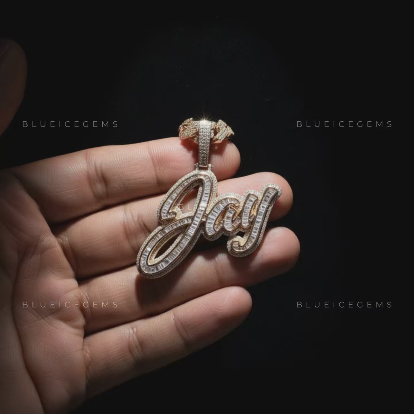 The "JAY" Infinite Flow: Baguette-Fusion Cursive & Two-Tone Cuban Set
