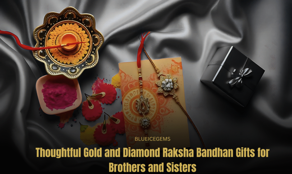 BlueIceGems Thoughtful Gold and Diamond Raksha Bandhan Gifts for Siblings - Feature